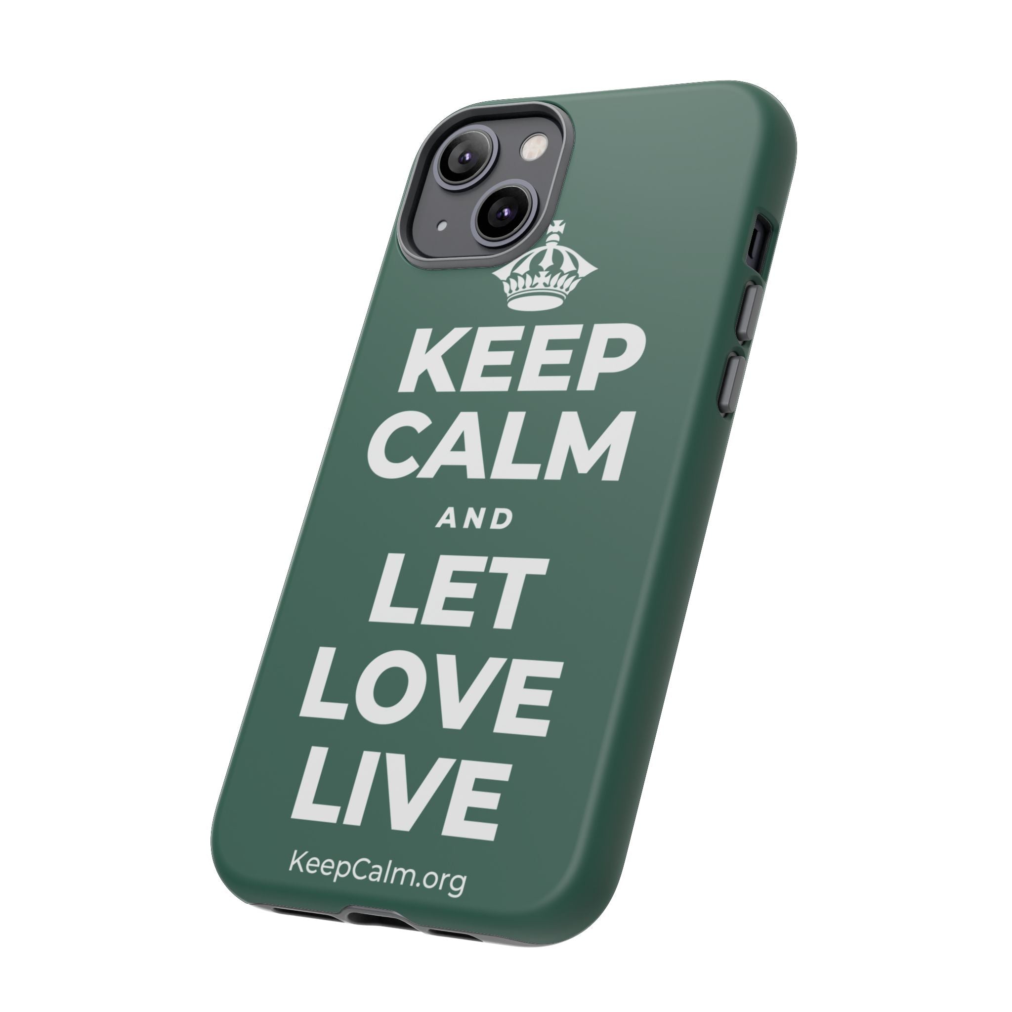KEEP CALM AND LET LOVE LIVE Phone Case