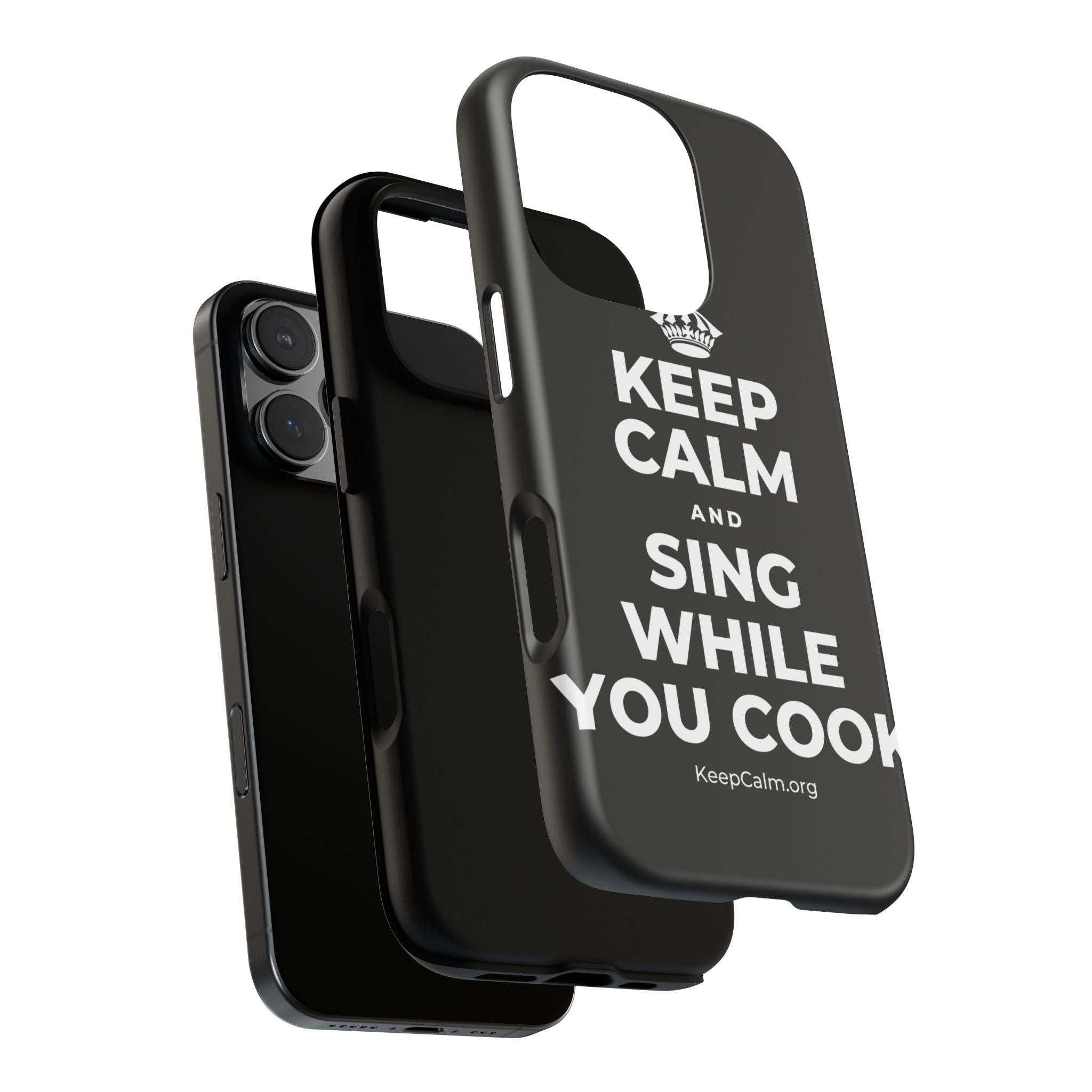 KEEP CALM AND SING WHILE YOU COOK Phone Case