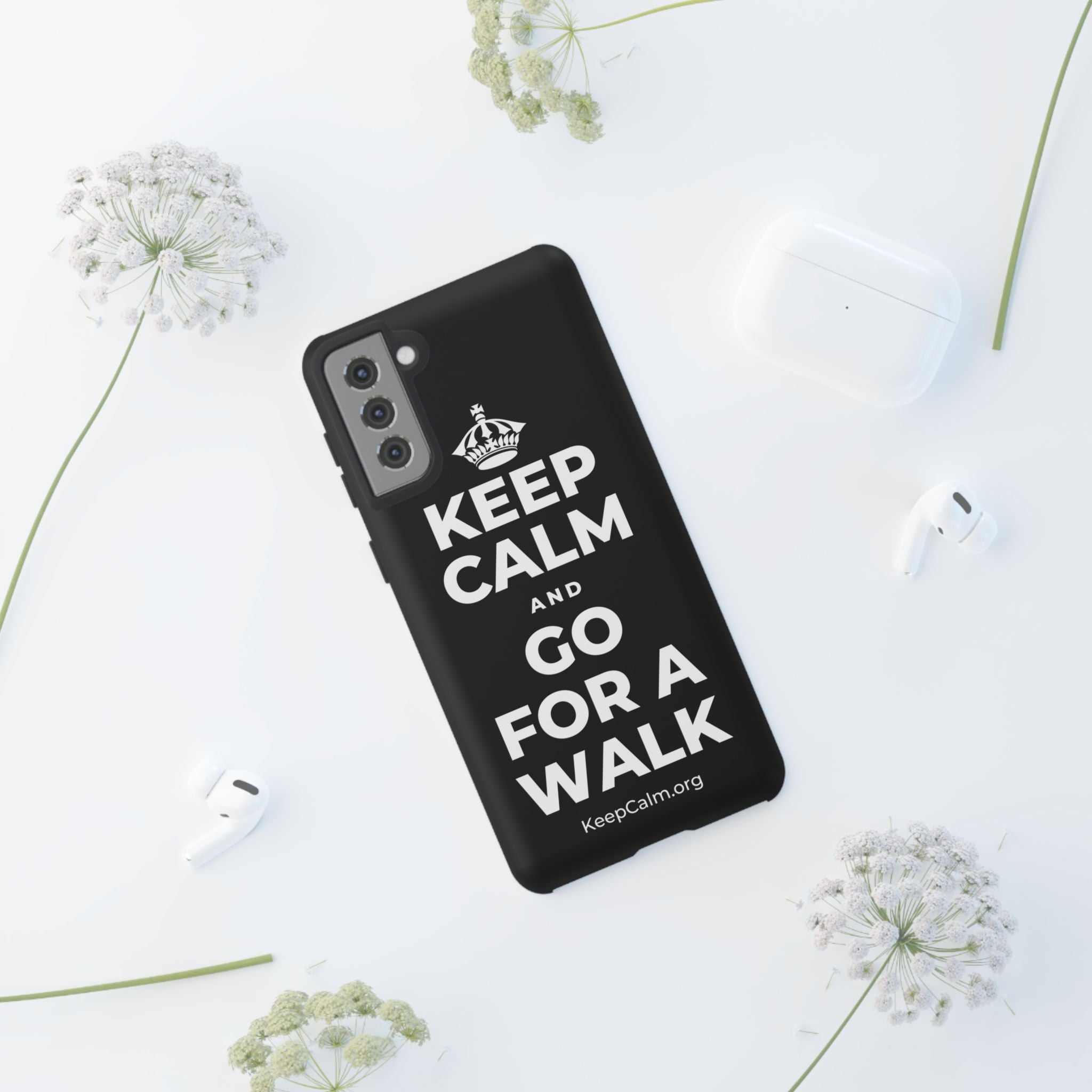 KEEP CALM AND GO FOR A WALK Phone Case