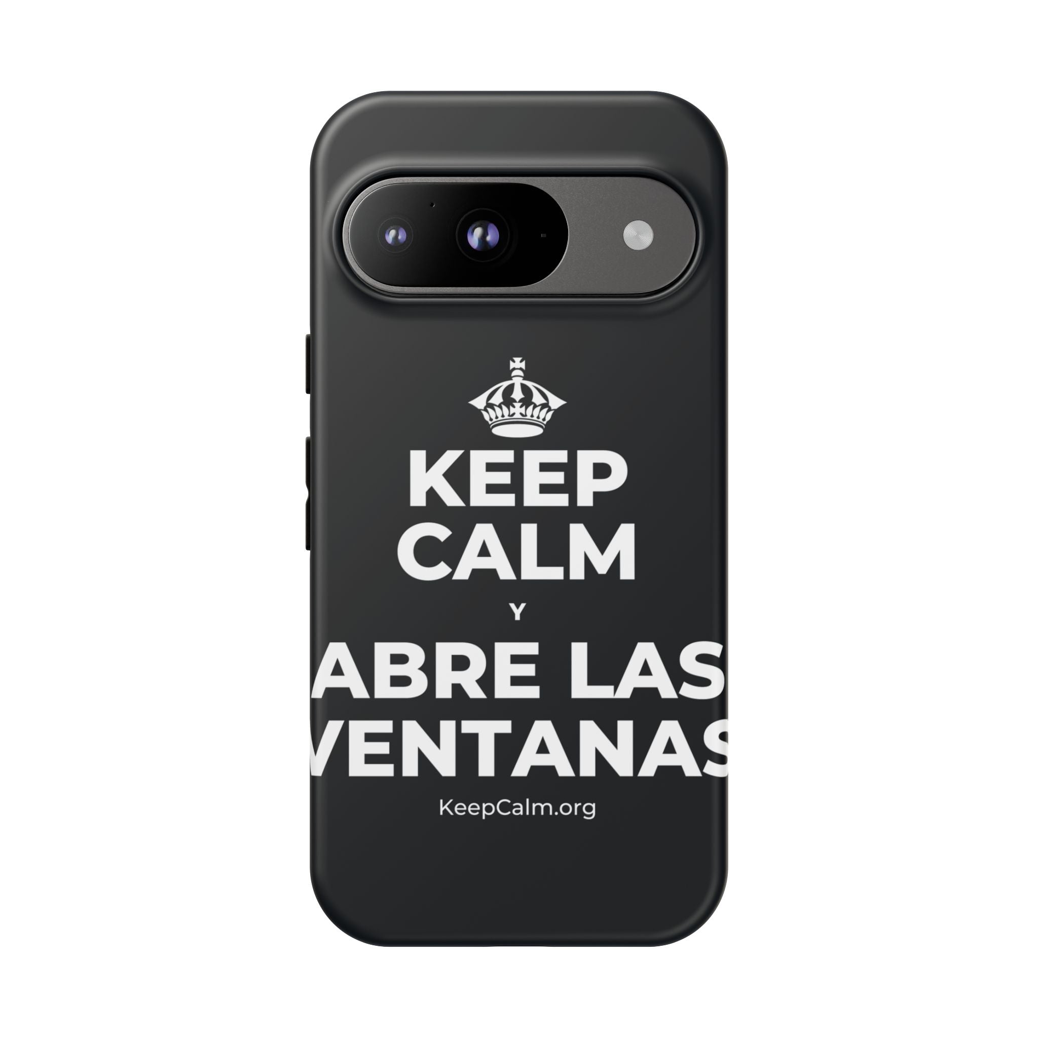 KEEP CALM Y ABRE LAS VENTANAS Phone Case (Dark)