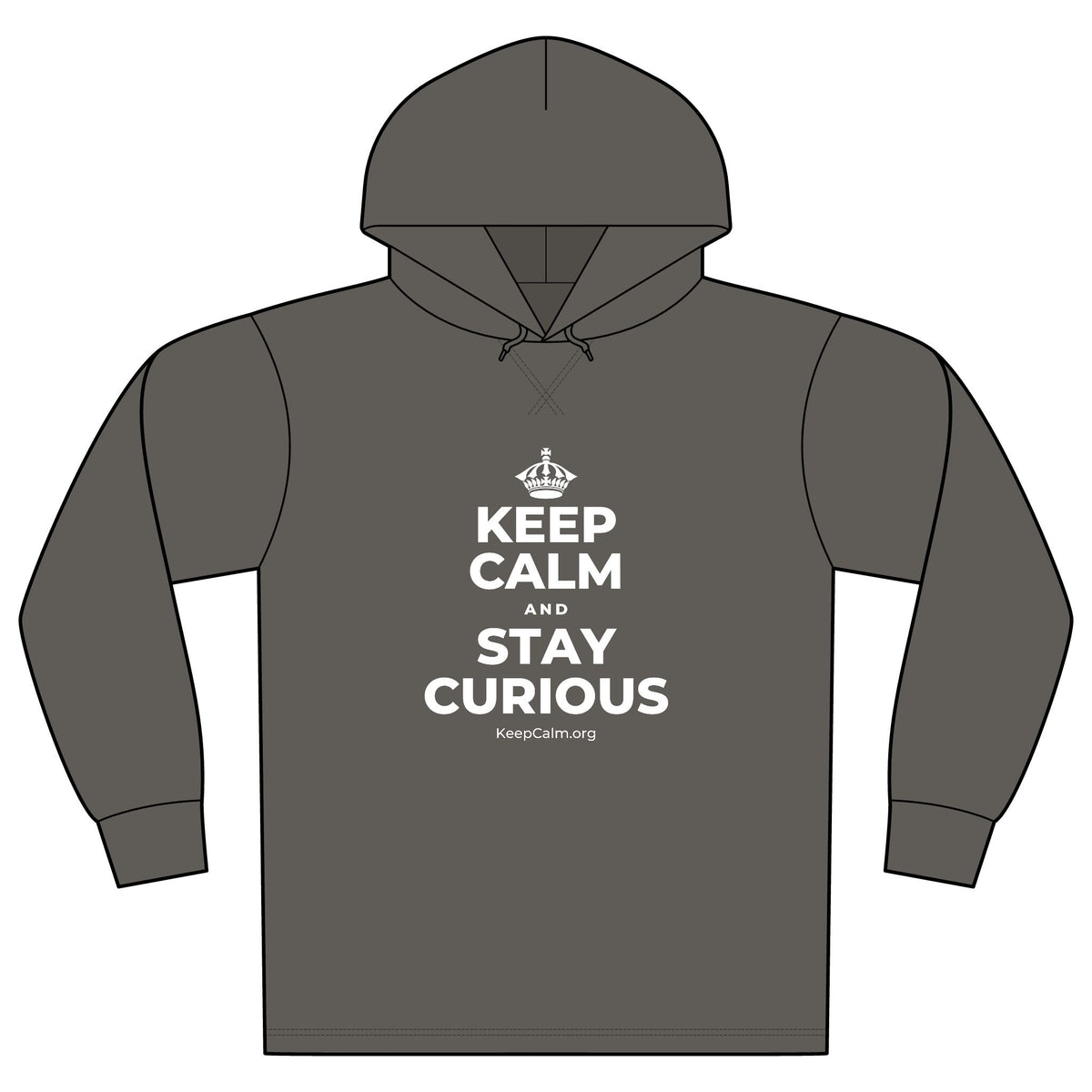 KEEP CALM AND STAY CURIOUS Organic Hoodie Tee