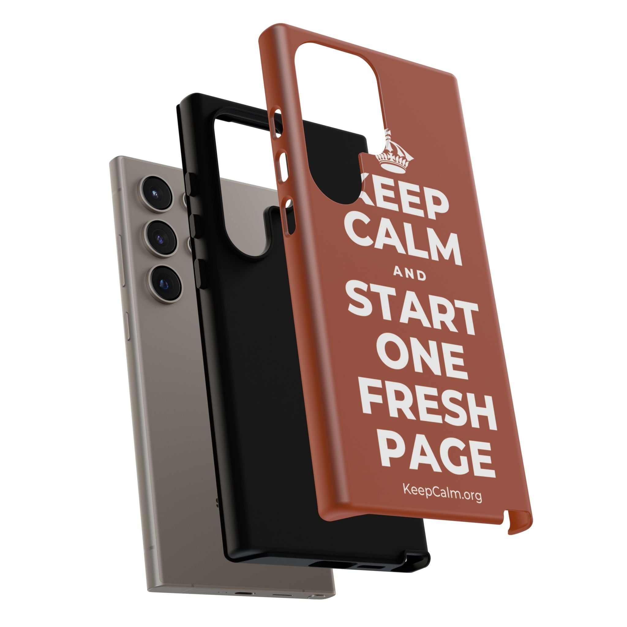 KEEP CALM AND START ONE FRESH PAGE Phone Case
