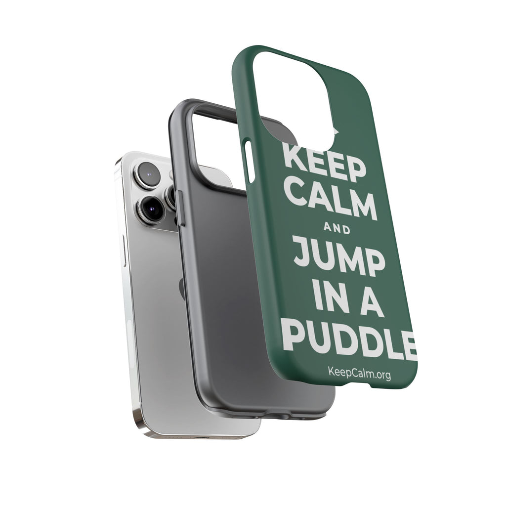 KEEP CALM AND JUMP IN A PUDDLE Phone Case