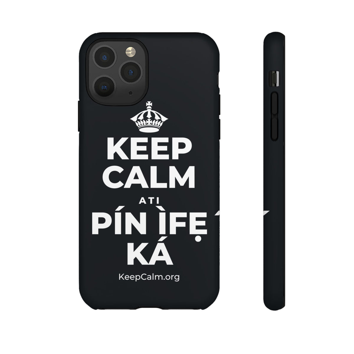 KEEP CALM ATI PÍN ÌFẸ́ KÁ Phone Case (Dark)