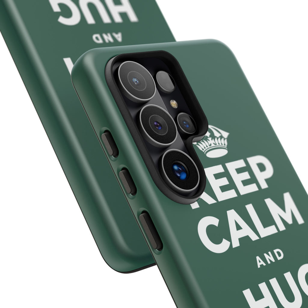 KEEP CALM AND HUG YOUR DOG Phone Case