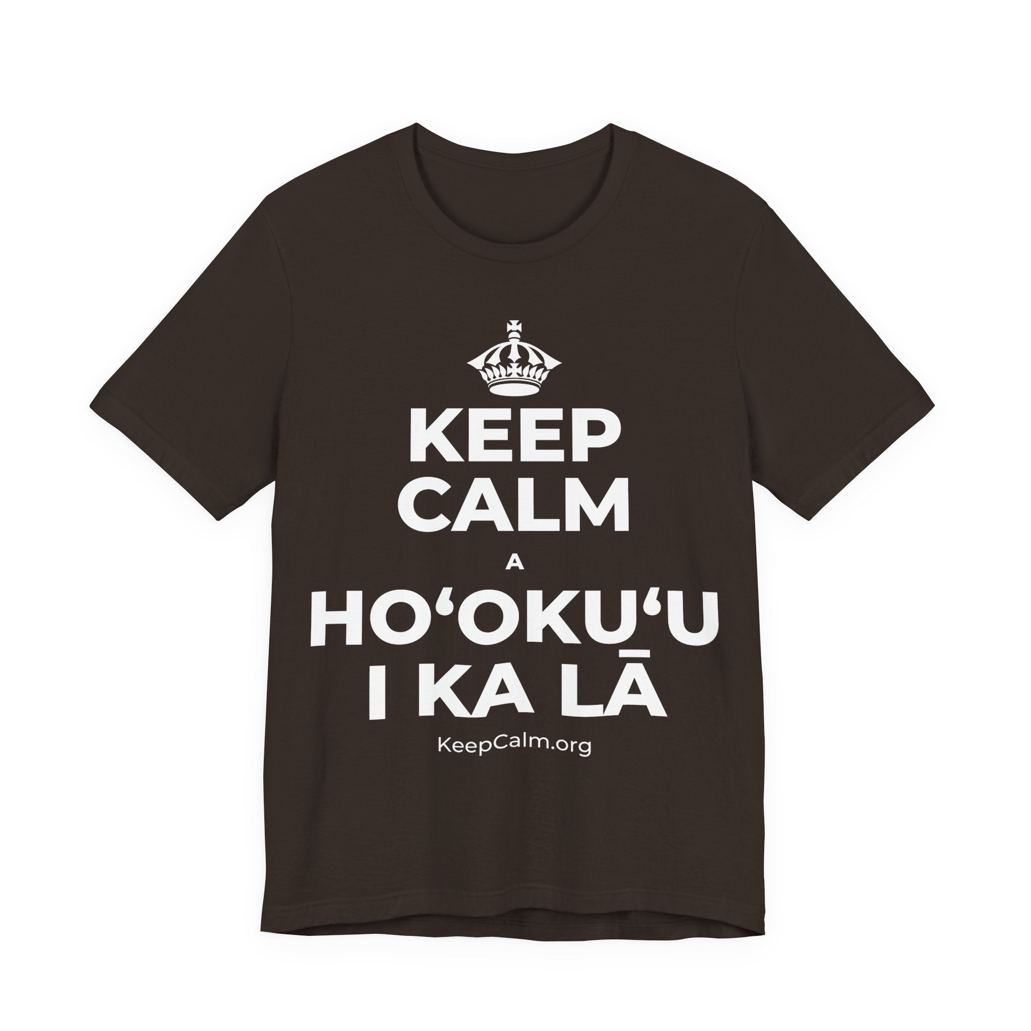 KEEP CALM A HOʻOKUʻU I KA LĀ T-Shirt (Soft Cream–Heather Mauve)
