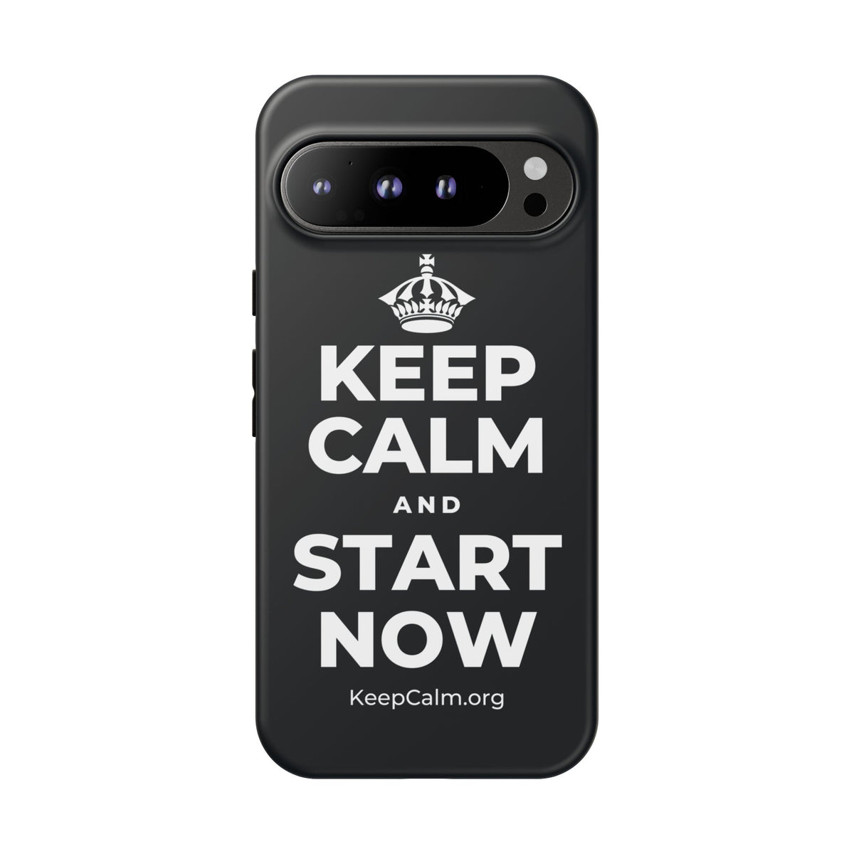 KEEP CALM AND START NOW Phone Case (Dark)