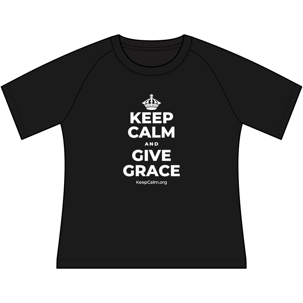 KEEP CALM AND GIVE GRACE Women's Raglan Tee