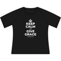KEEP CALM AND GIVE GRACE Women's Raglan Tee