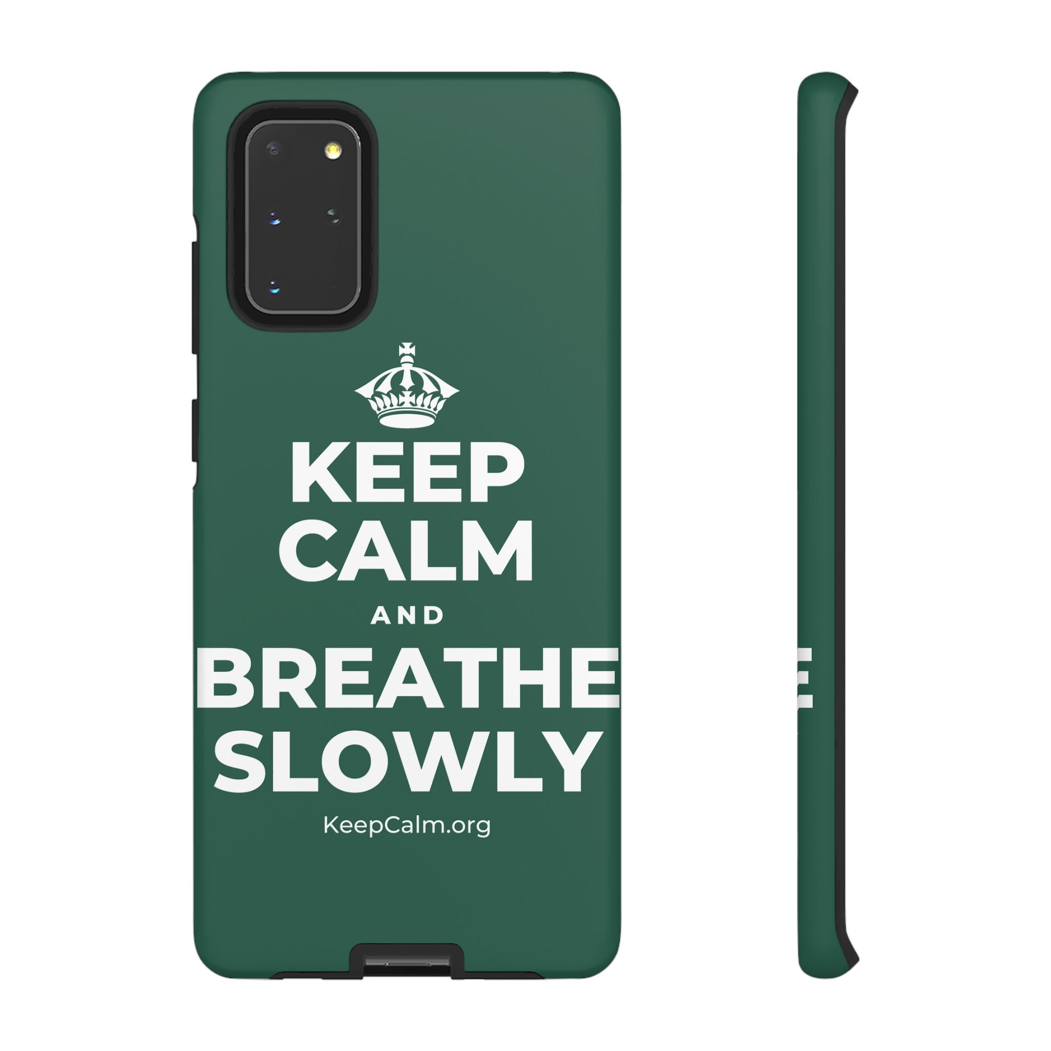 KEEP CALM AND BREATHE SLOWLY Phone Case