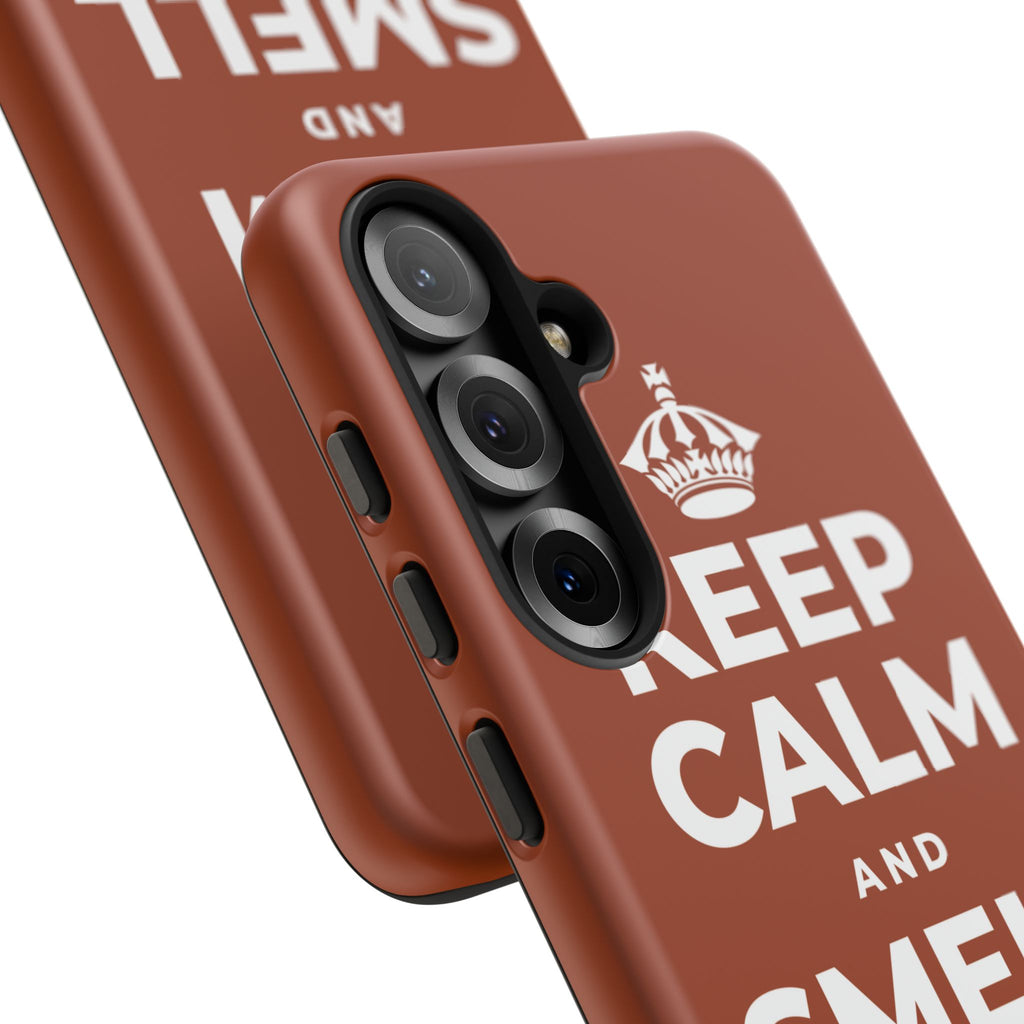 KEEP CALM AND SMELL THE ROSES Phone Case