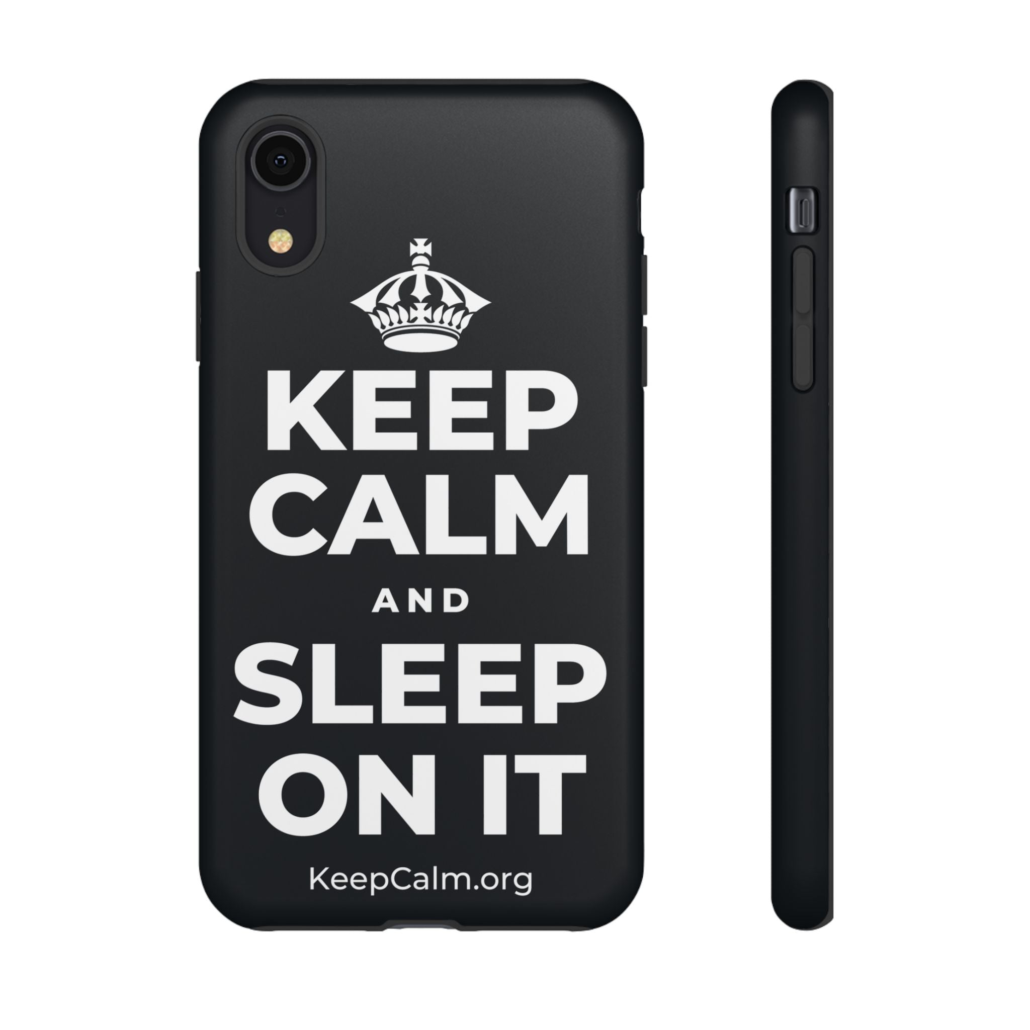 KEEP CALM AND SLEEP ON IT Phone Case (Dark)