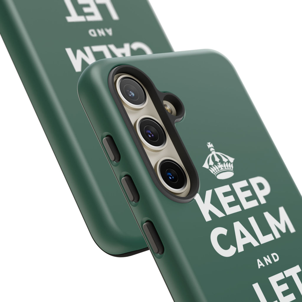 KEEP CALM AND LET PEOPLE IN Phone Case