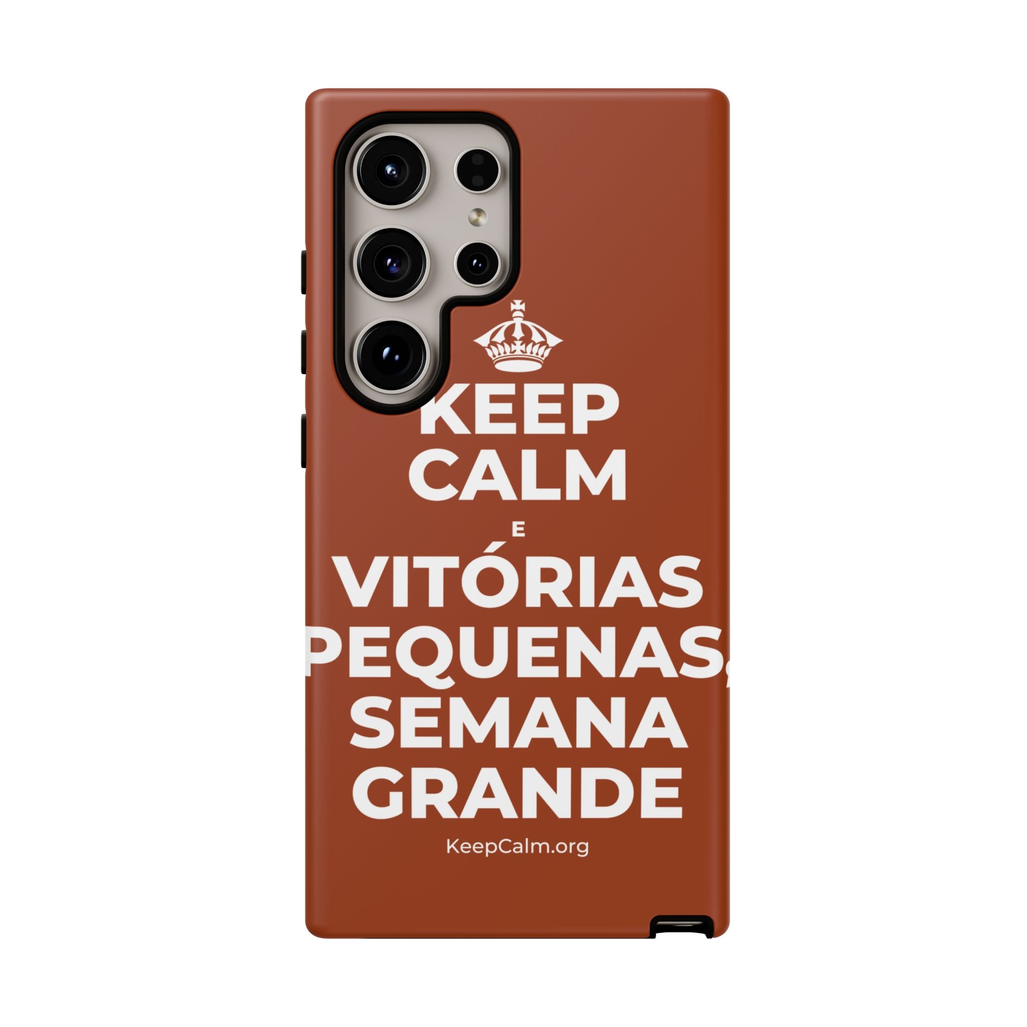 KEEP CALM E VITÓRIAS PEQUENAS, SEMANA GRANDE Phone Case