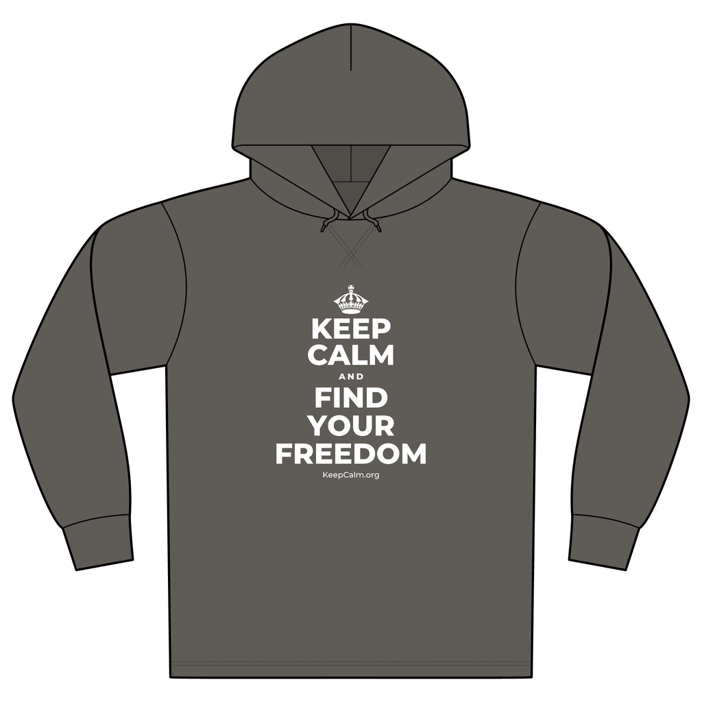 KEEP CALM AND FIND YOUR FREEDOM Organic Hoodie Tee