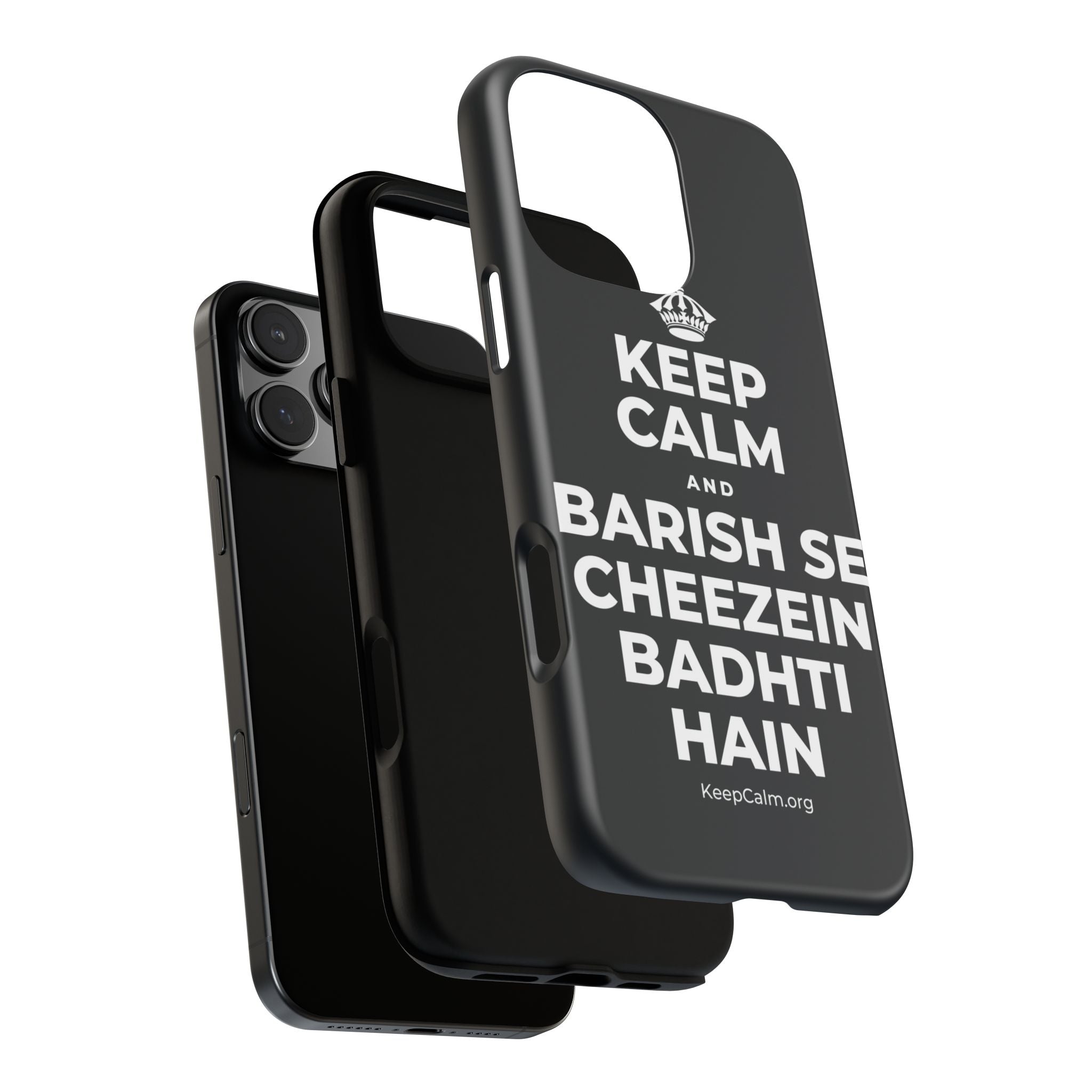 KEEP CALM AND BARISH SE CHEEZEIN BADHTI HAIN Phone Case (Dark)