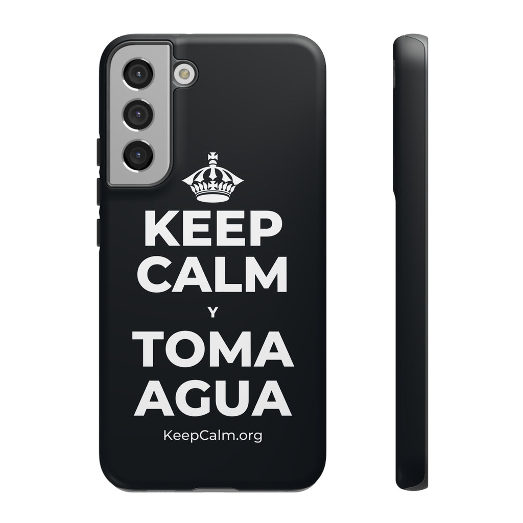 KEEP CALM Y TOMA AGUA Phone Case (Dark)