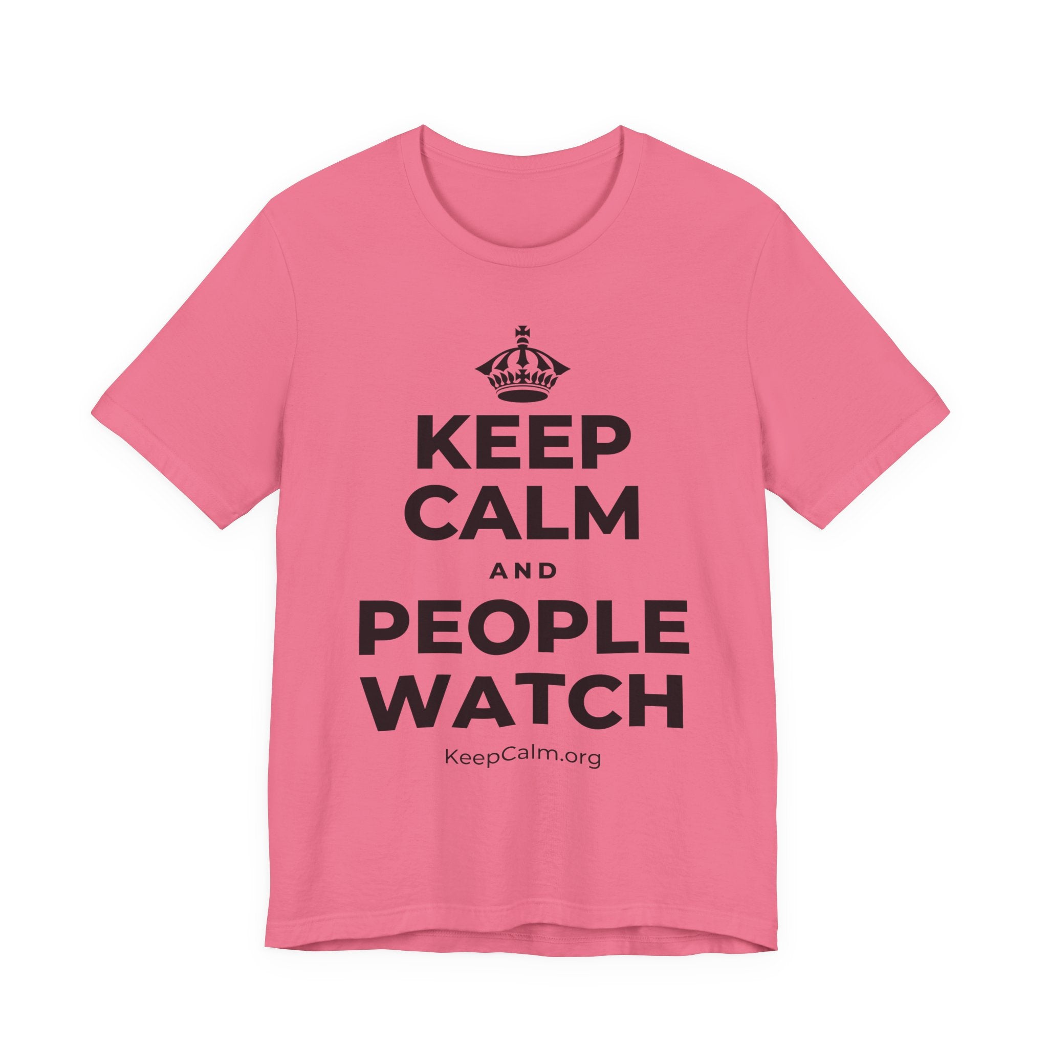 KEEP CALM AND PEOPLE WATCH T-Shirt (Military Green–Autumn)