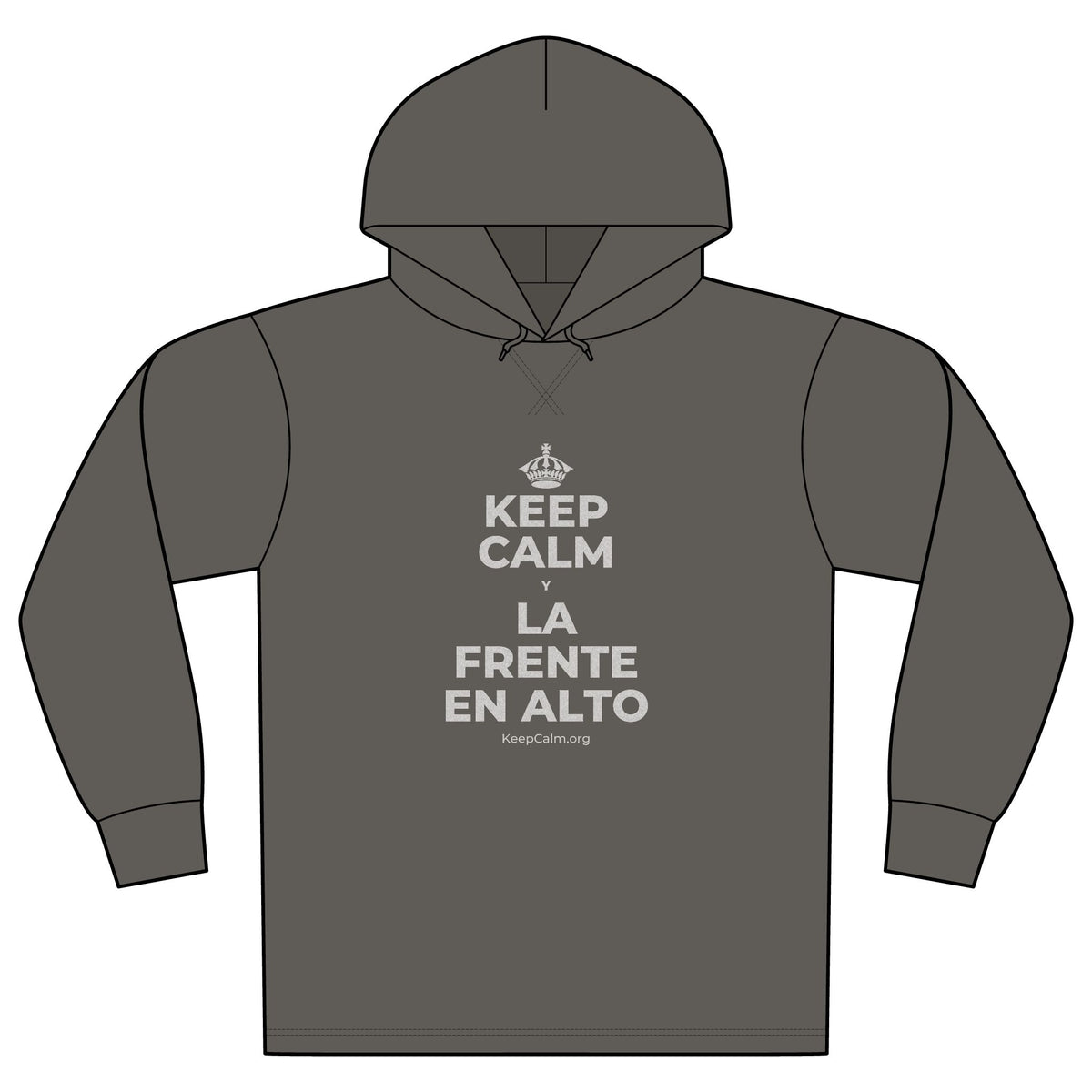 KEEP CALM Y LA FRENTE EN ALTO Organic Hoodie Tee