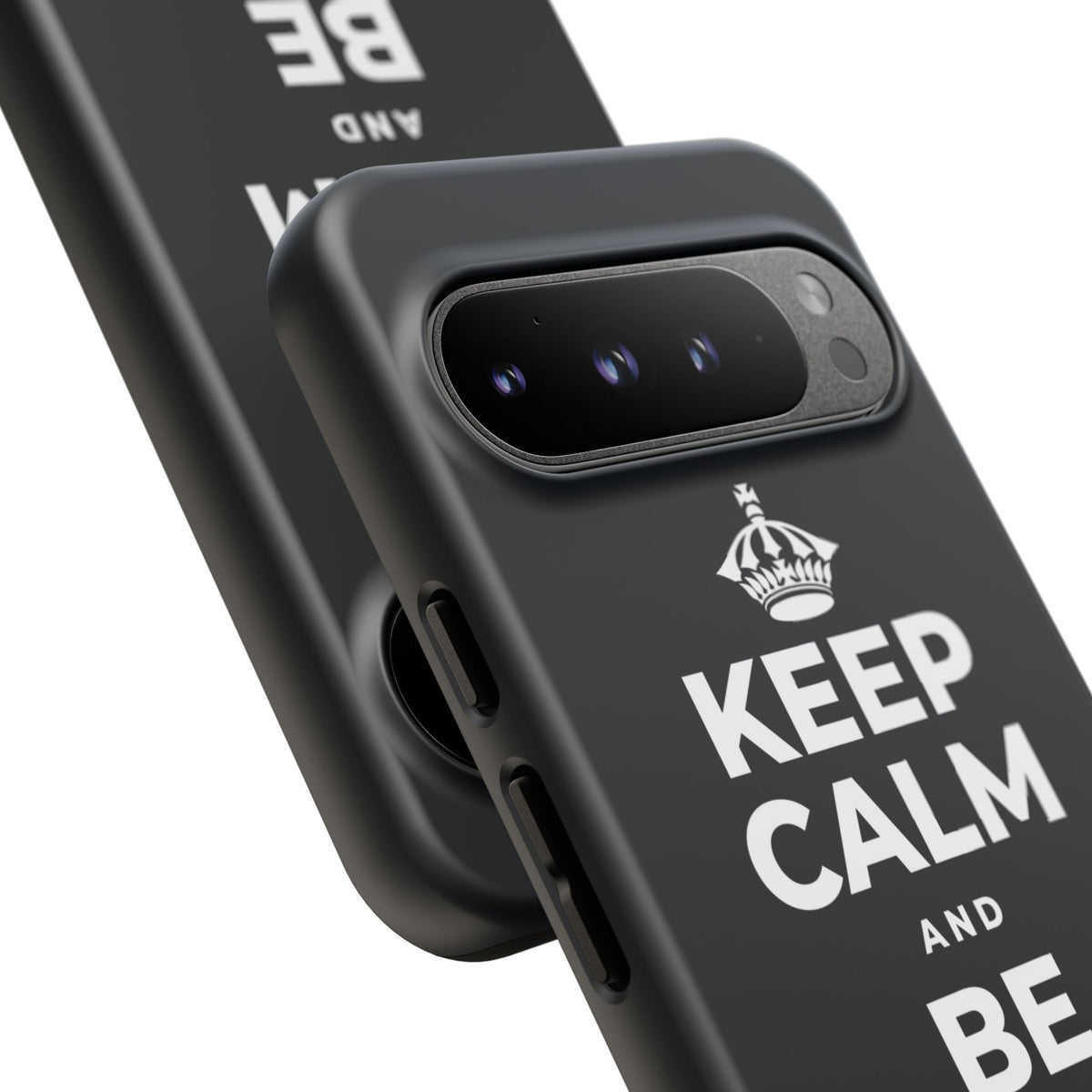 KEEP CALM AND BE STRONG LIKE A 🦕 Phone Case (Dark)