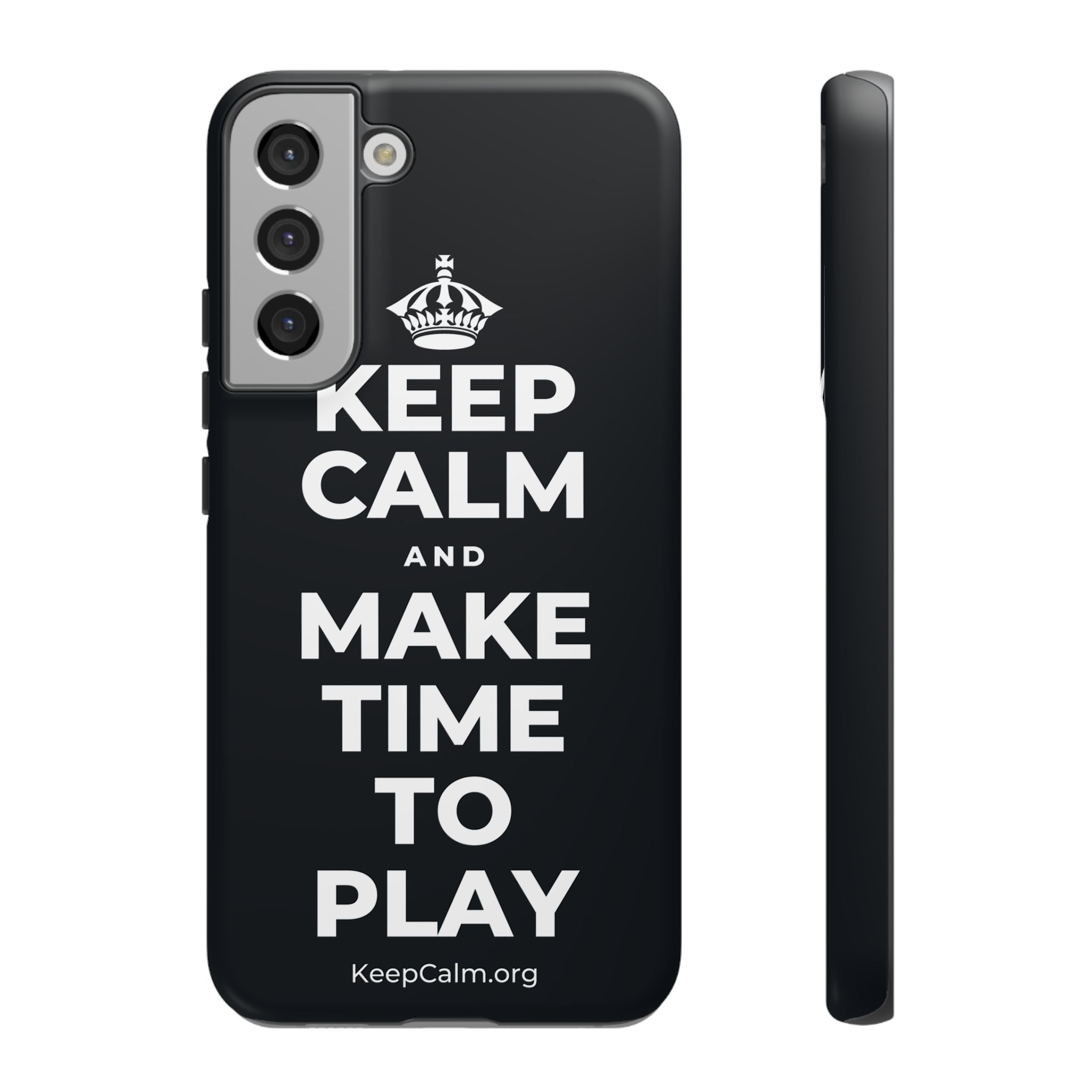 KEEP CALM AND MAKE TIME TO PLAY Phone Case (Dark)