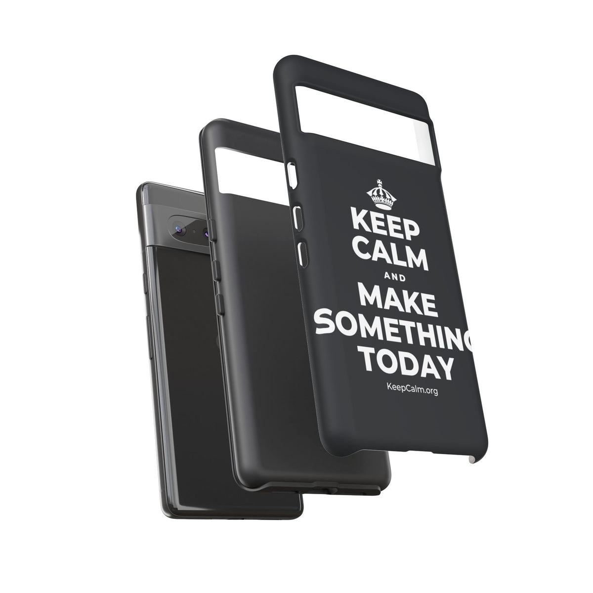 KEEP CALM AND MAKE SOMETHING TODAY Phone Case (Dark)