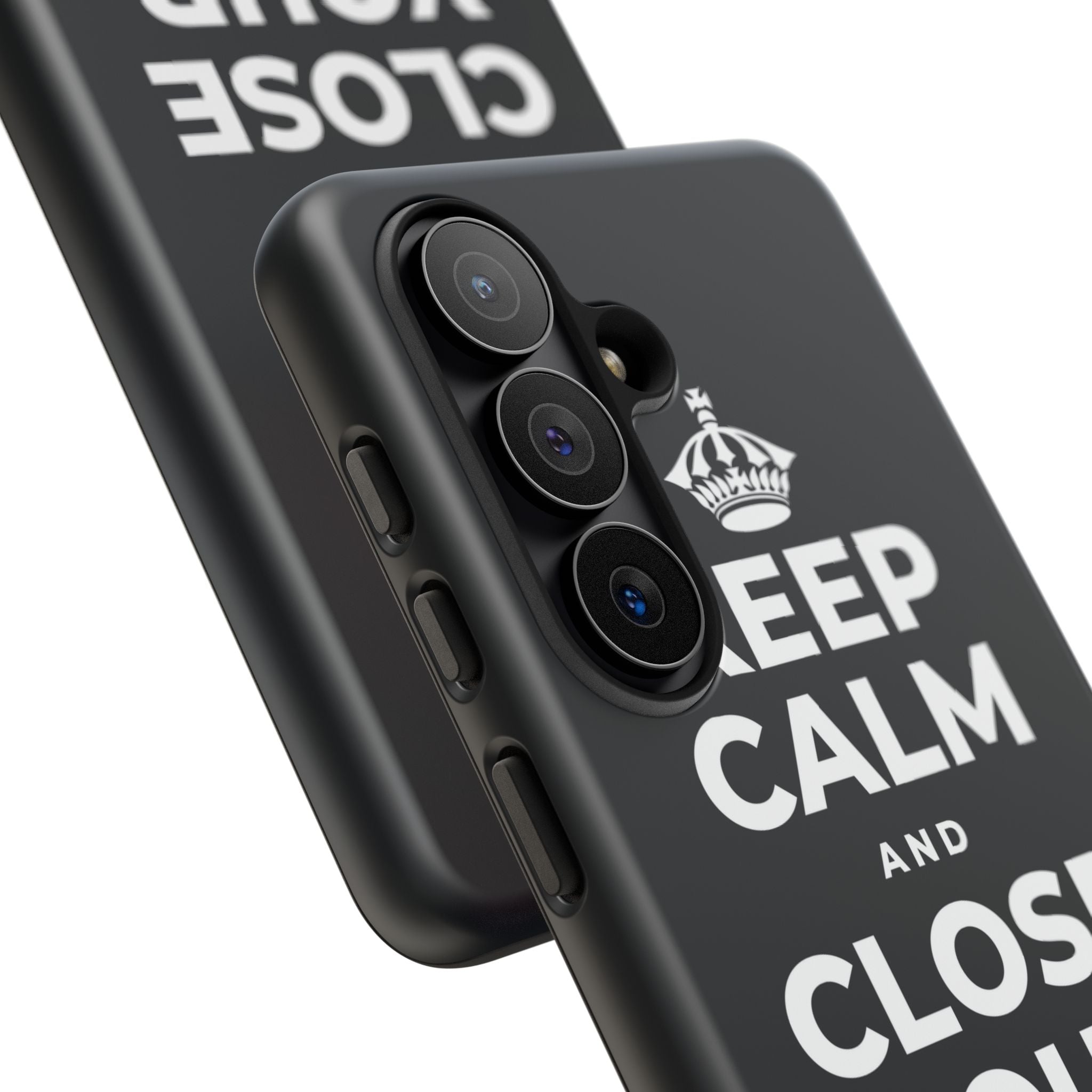 KEEP CALM AND CLOSE YOUR EYES A MOMENT Phone Case (Dark)