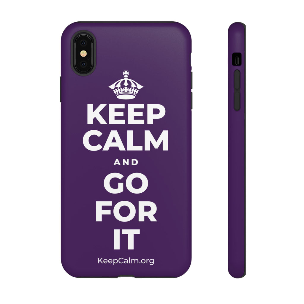 KEEP CALM AND GO FOR IT Phone Case