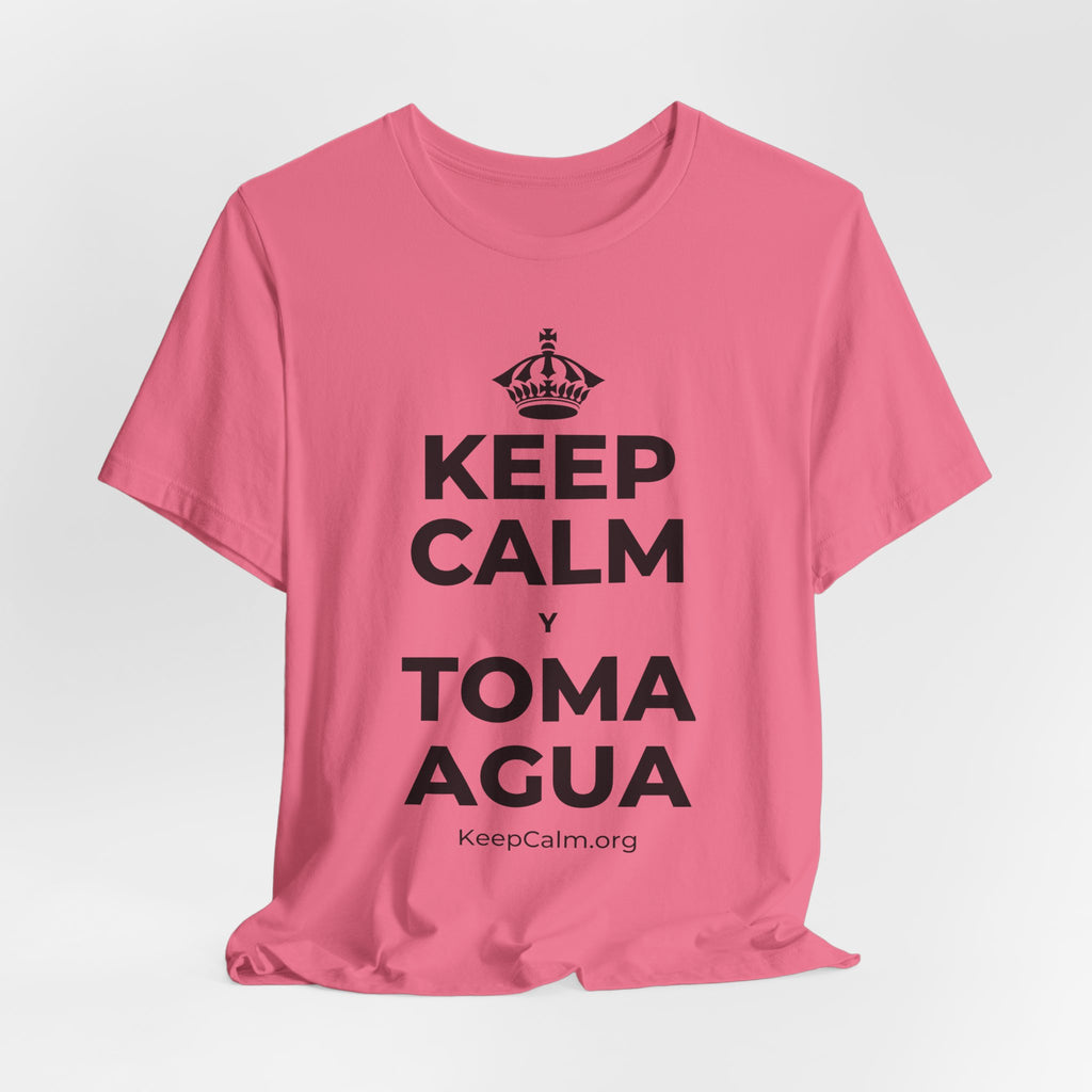 KEEP CALM Y TOMA AGUA T-Shirt (Military Green–Autumn)