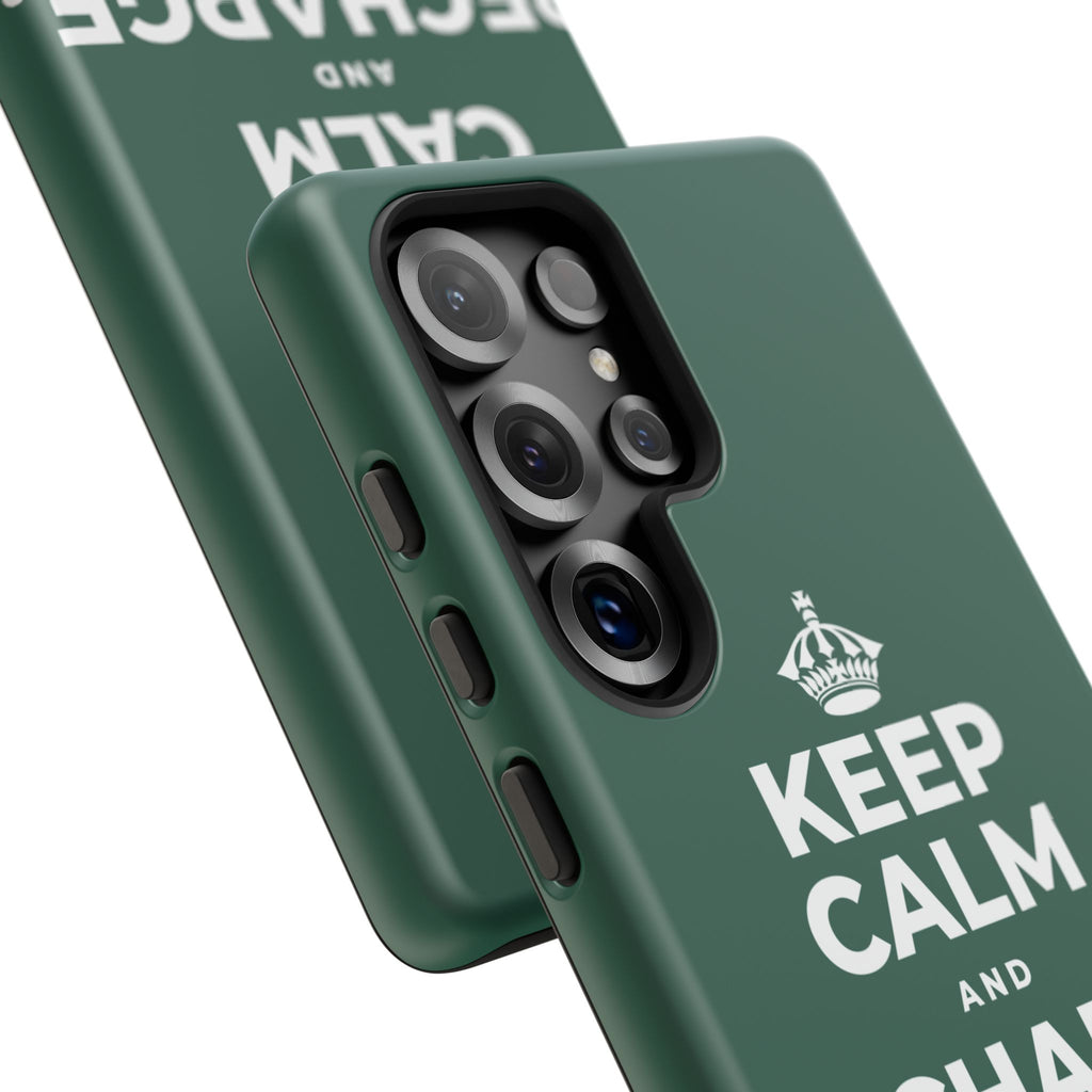 KEEP CALM AND RECHARGE, NO GUILT Phone Case