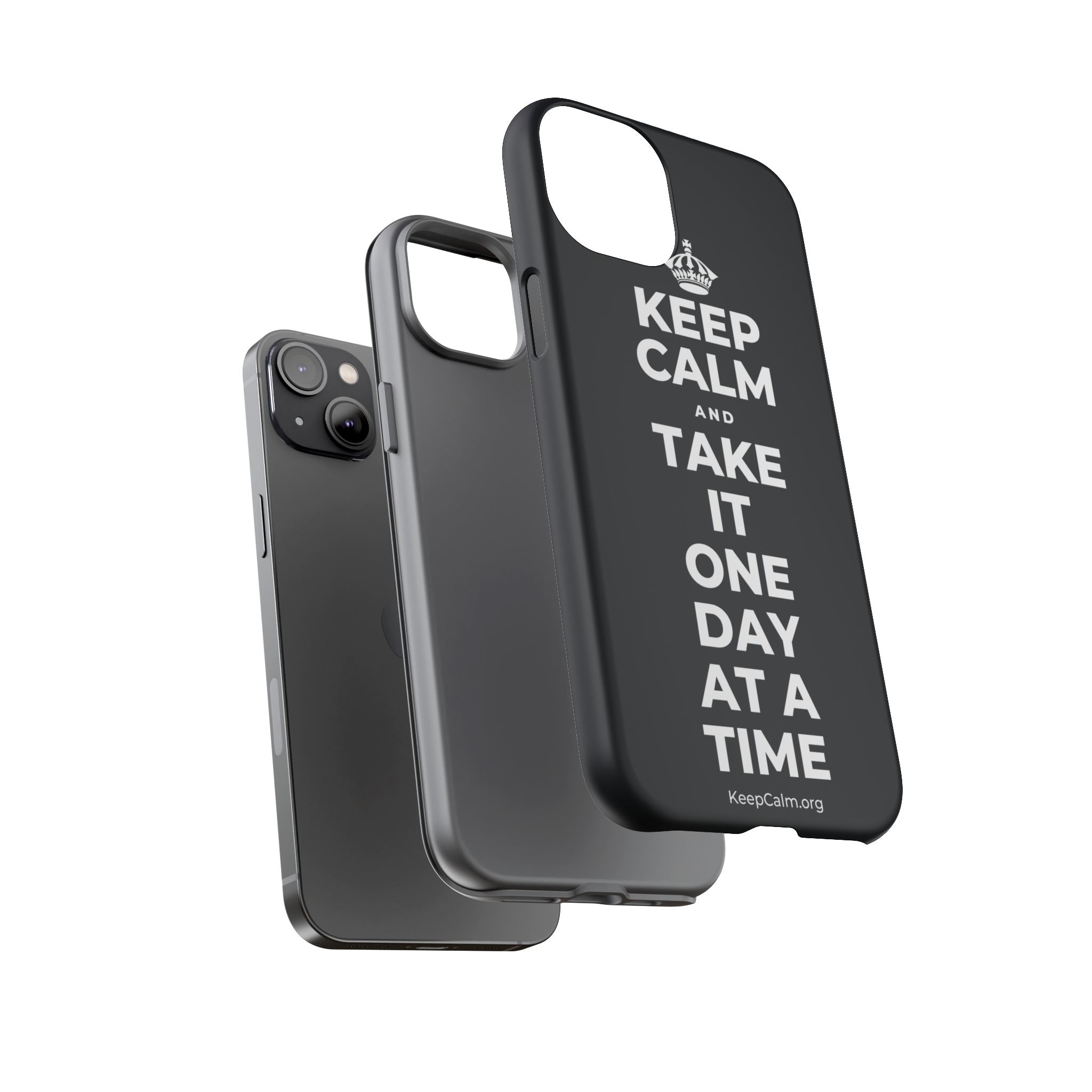 KEEP CALM AND TAKE IT ONE DAY AT A TIME Phone Case (Dark)