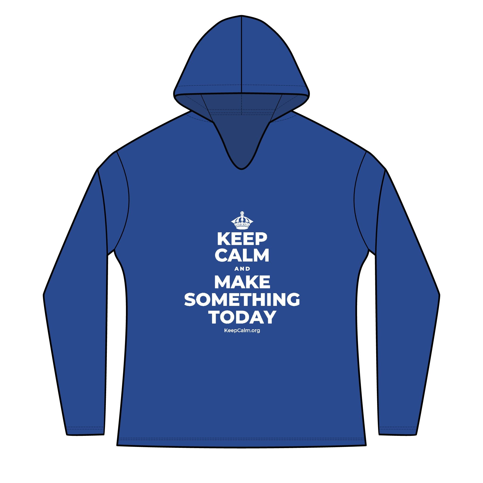 KEEP CALM AND MAKE SOMETHING TODAY Women's Long Sleeve Hoodie