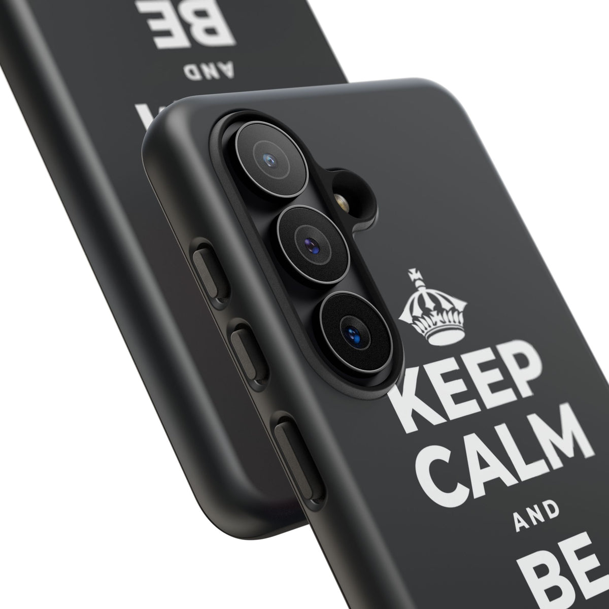 KEEP CALM AND BE STRONG LIKE A 🦕 Phone Case (Dark)