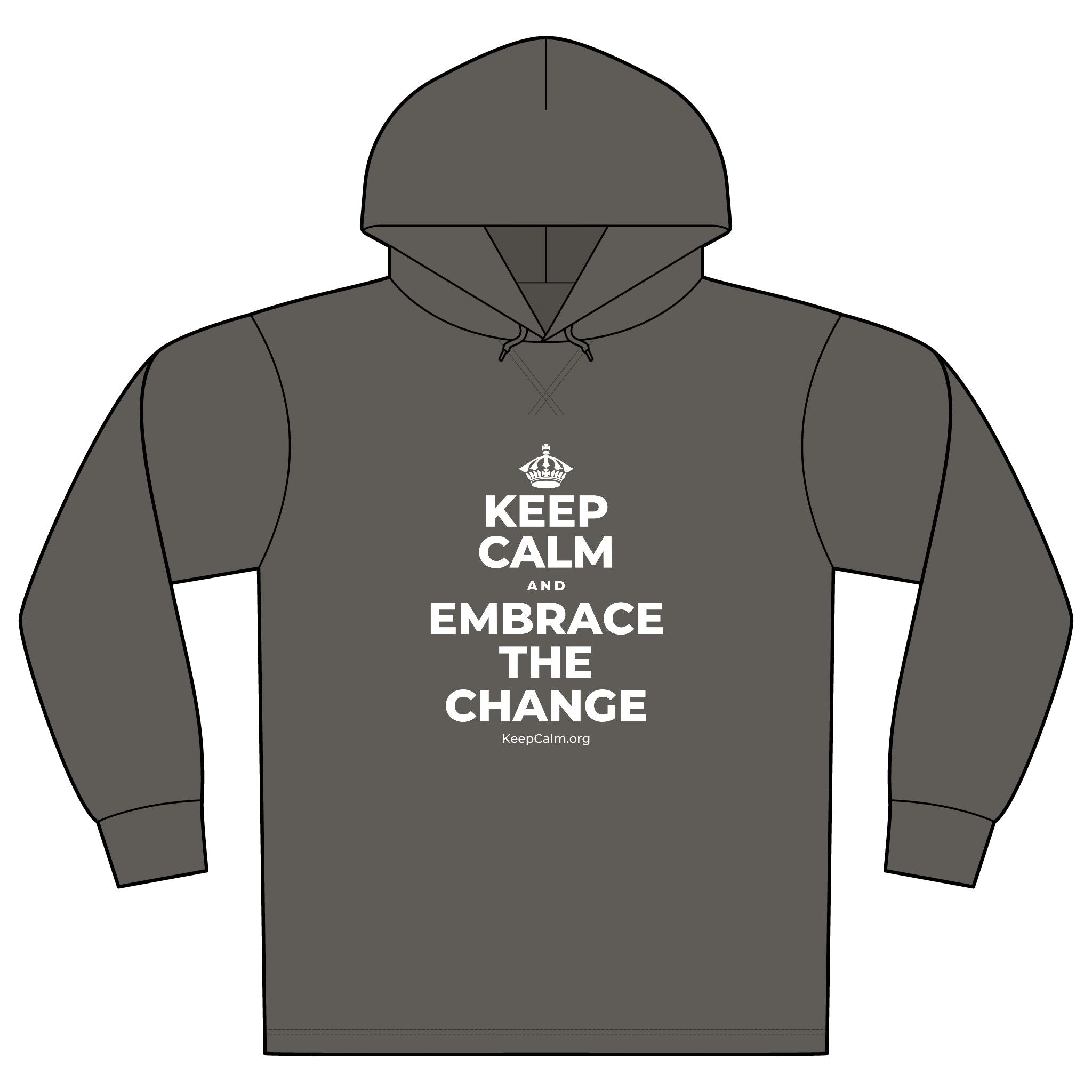 KEEP CALM AND EMBRACE THE CHANGE Organic Hoodie Tee