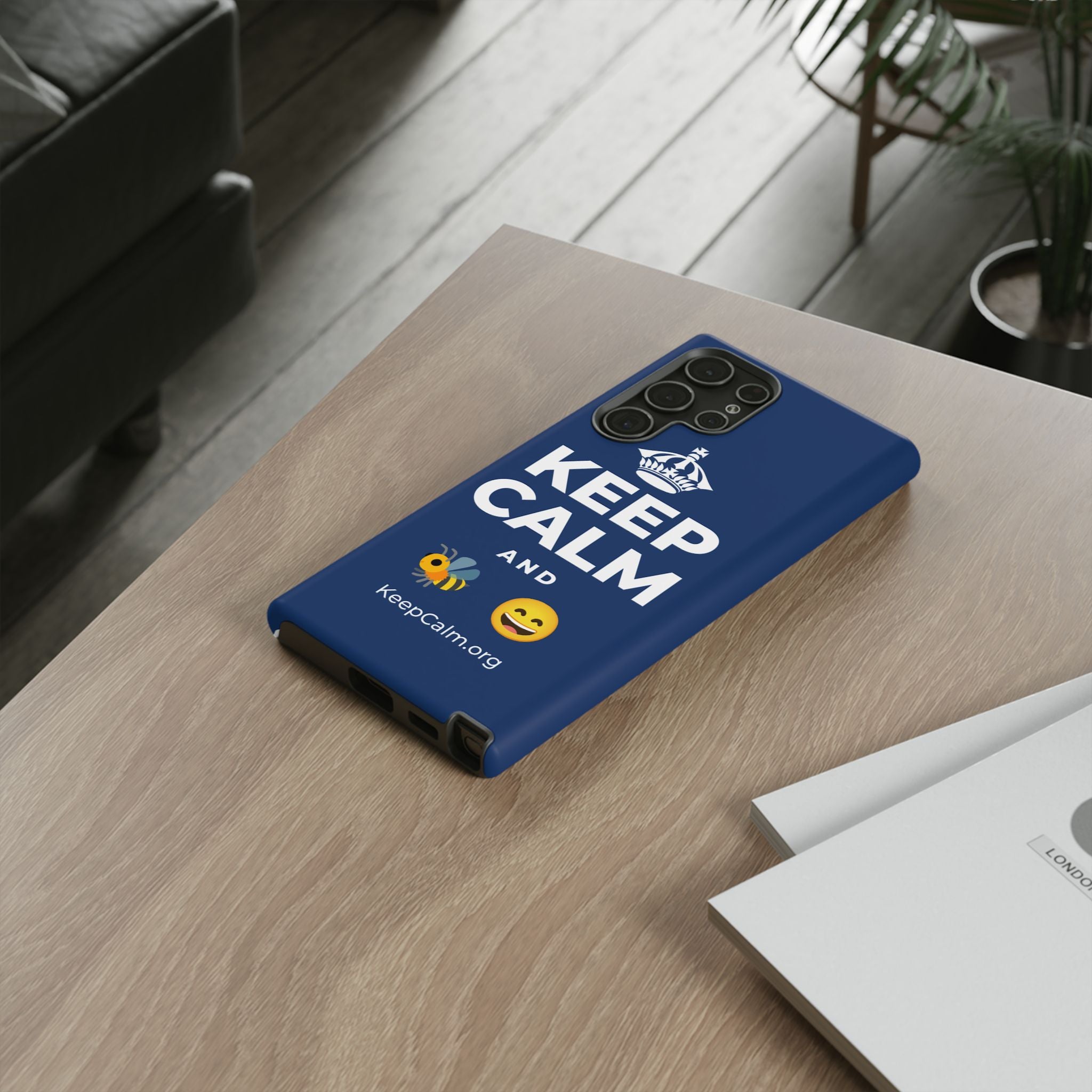 KEEP CALM AND 🐝 😄 Phone Case