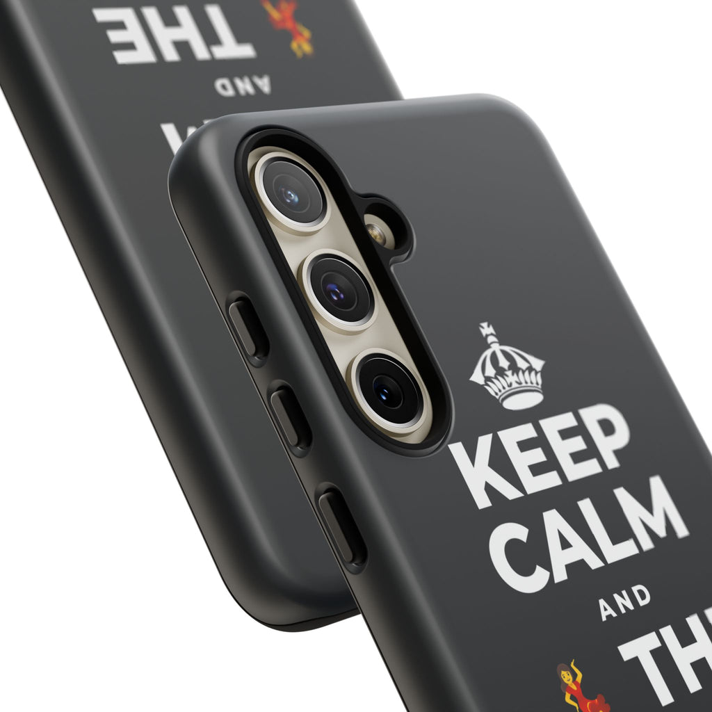 KEEP CALM AND 💃 THE NIGHT AWAY Phone Case (Dark)