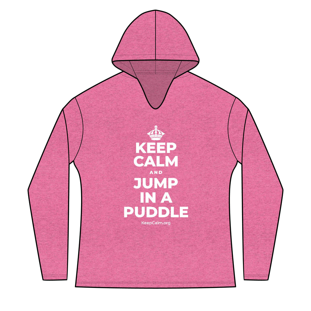 KEEP CALM AND JUMP IN A PUDDLE Women's Long Sleeve Hoodie