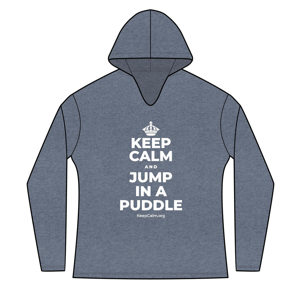 KEEP CALM AND JUMP IN A PUDDLE Women's Long Sleeve Hoodie