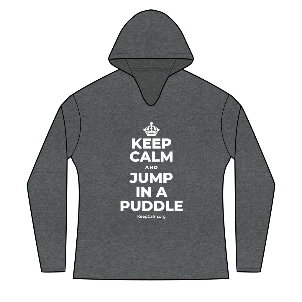 KEEP CALM AND JUMP IN A PUDDLE Women's Long Sleeve Hoodie