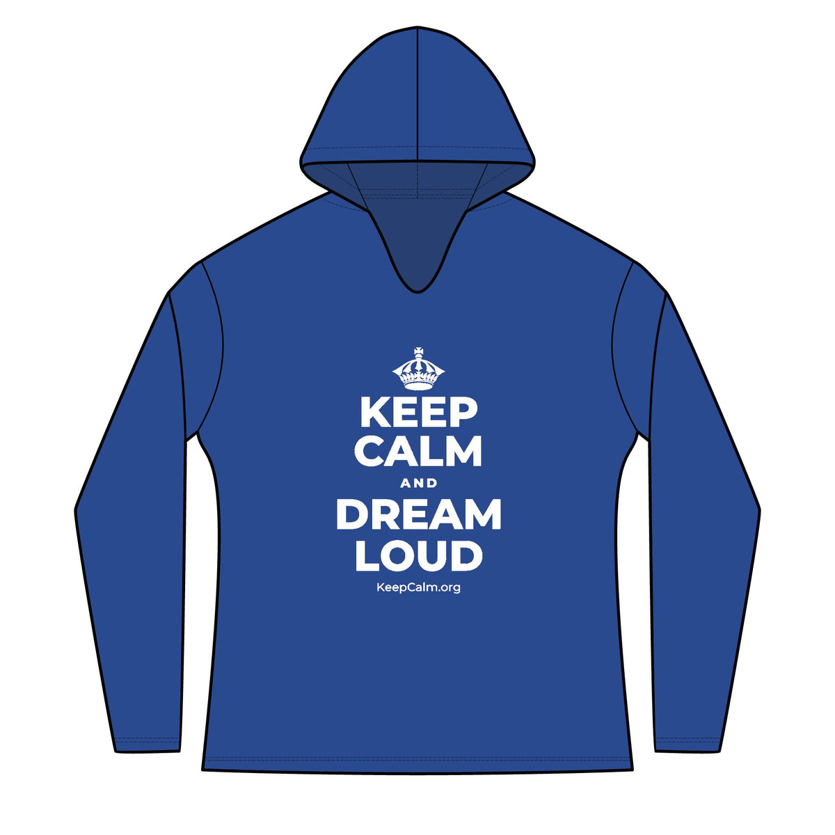 KEEP CALM AND DREAM LOUD Women's Long Sleeve Hoodie