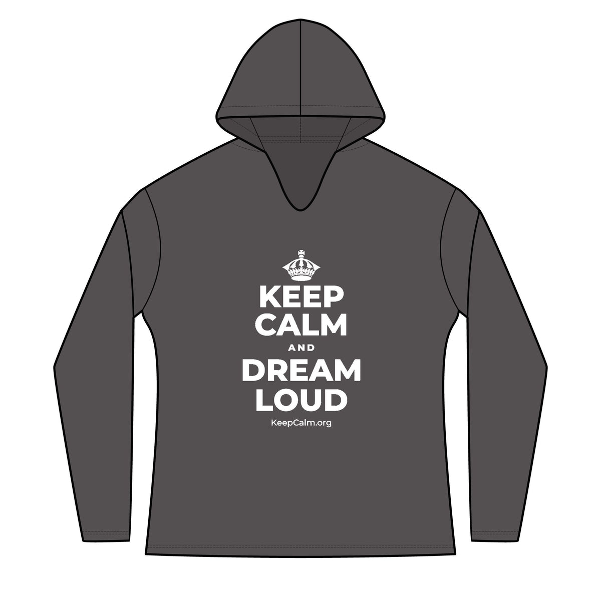 KEEP CALM AND DREAM LOUD Women's Long Sleeve Hoodie