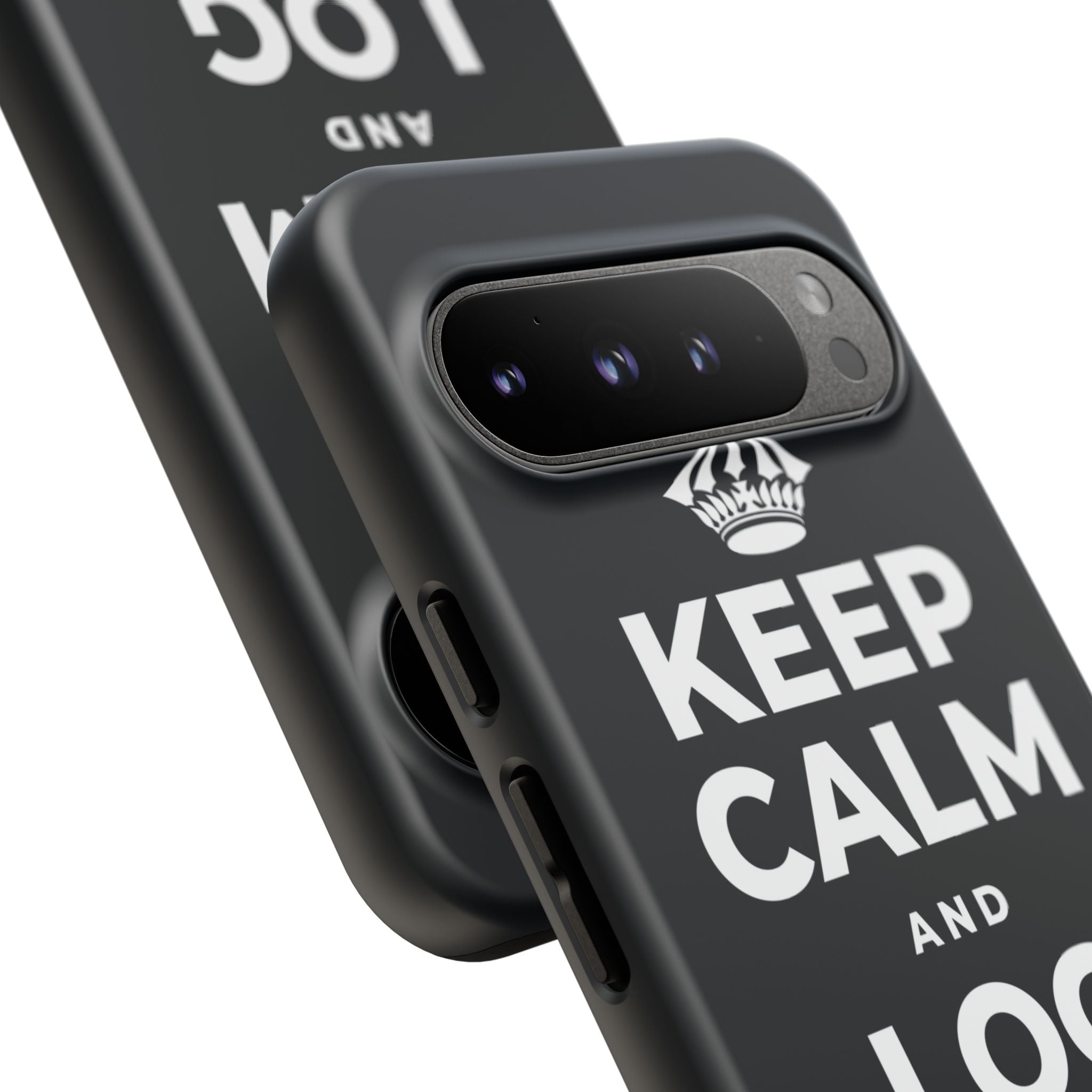 KEEP CALM AND LOG OFF EARLY Phone Case (Dark)