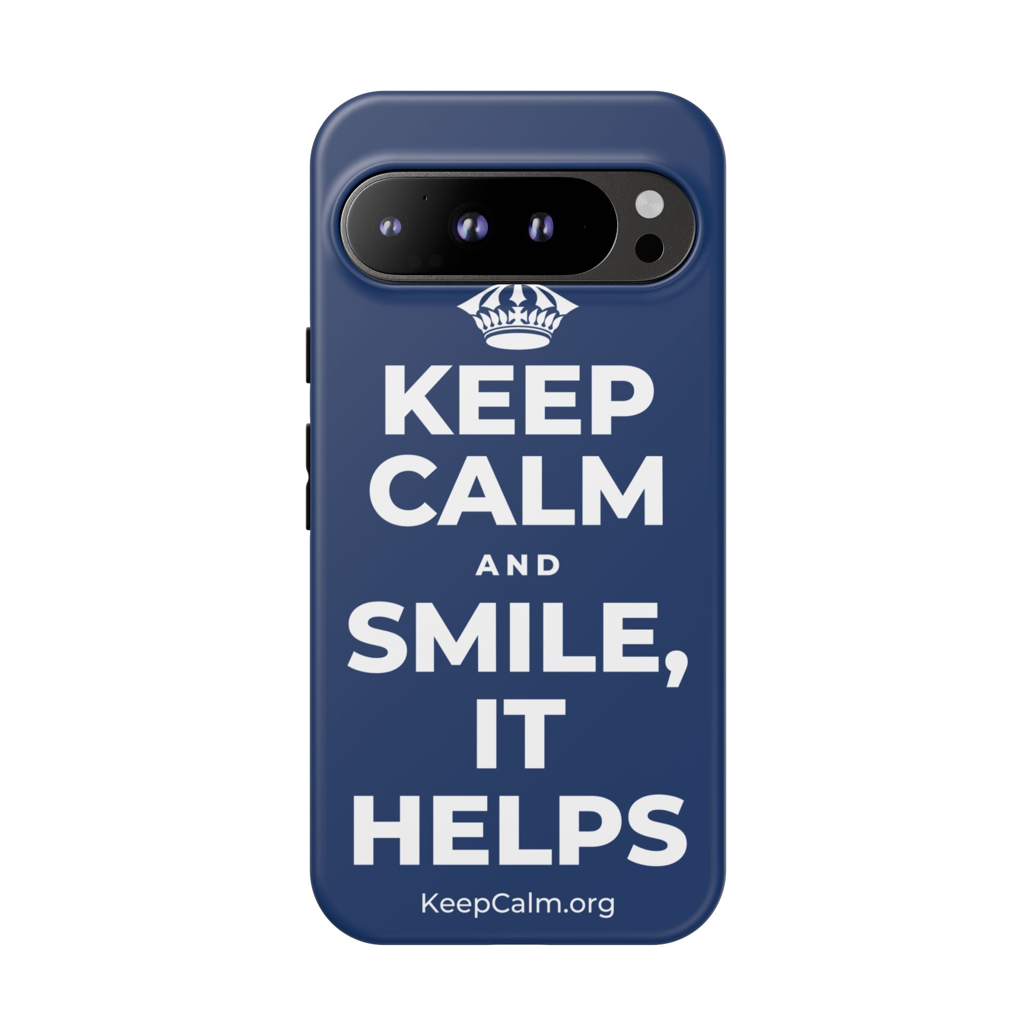 KEEP CALM AND SMILE, IT HELPS Phone Case