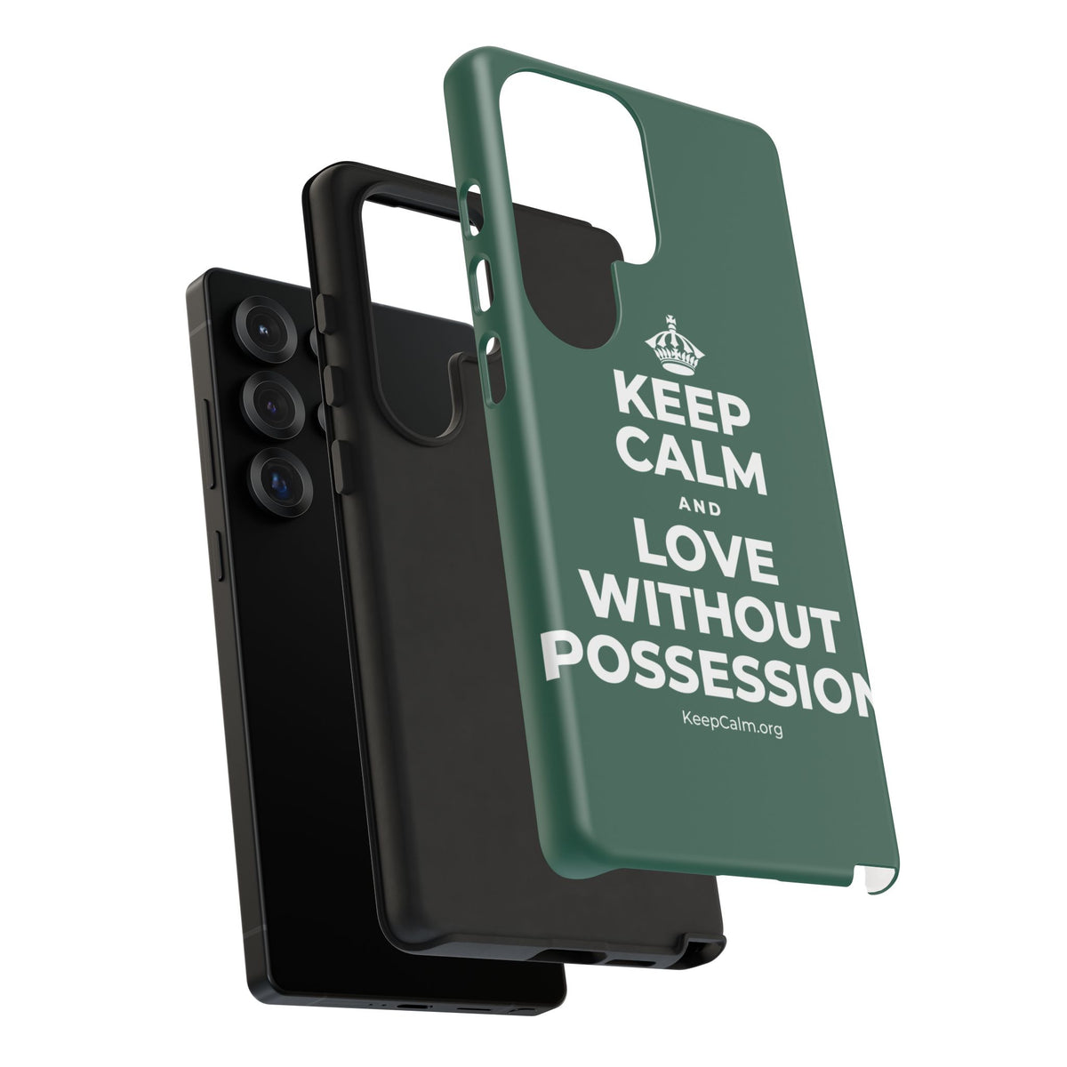 KEEP CALM AND LOVE WITHOUT POSSESSION Phone Case