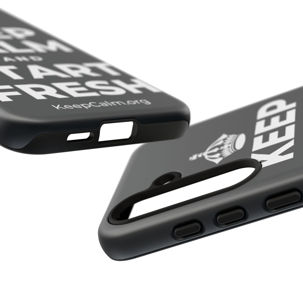 KEEP CALM AND START FRESH Phone Case (Dark)