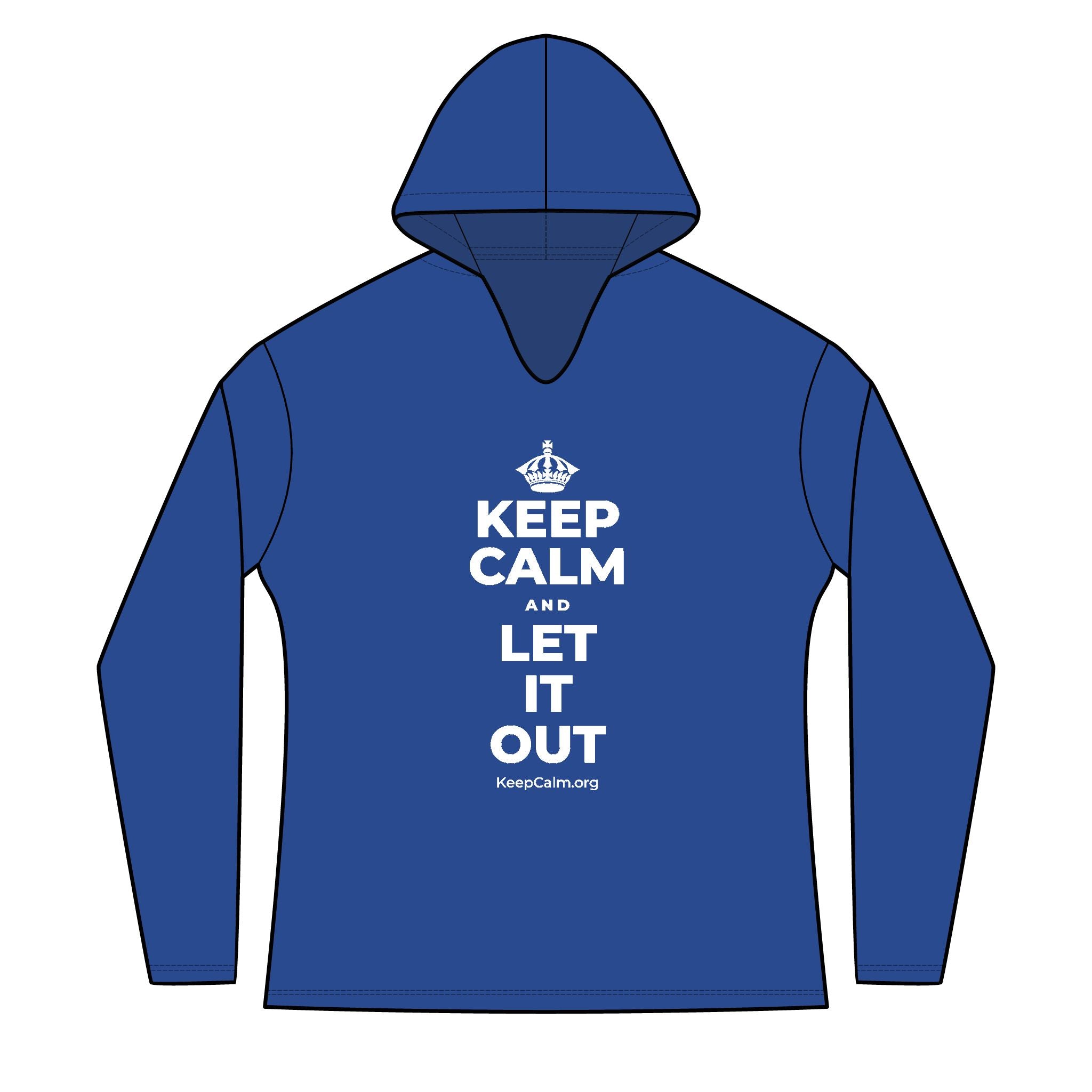 KEEP CALM AND LET IT OUT Women's Long Sleeve Hoodie