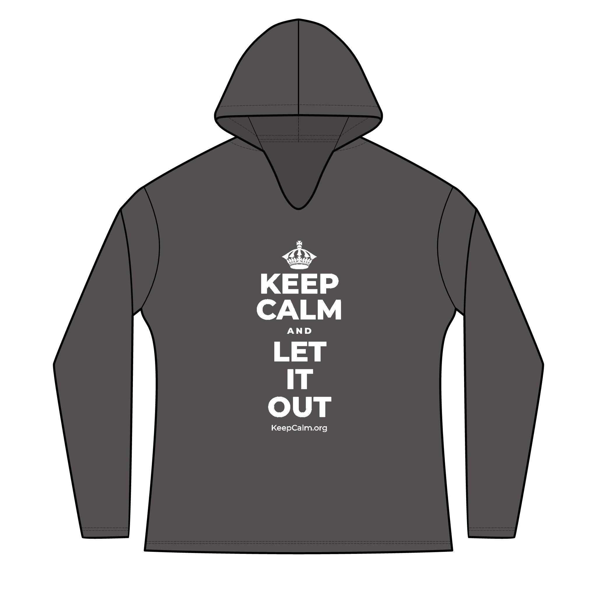 KEEP CALM AND LET IT OUT Women's Long Sleeve Hoodie
