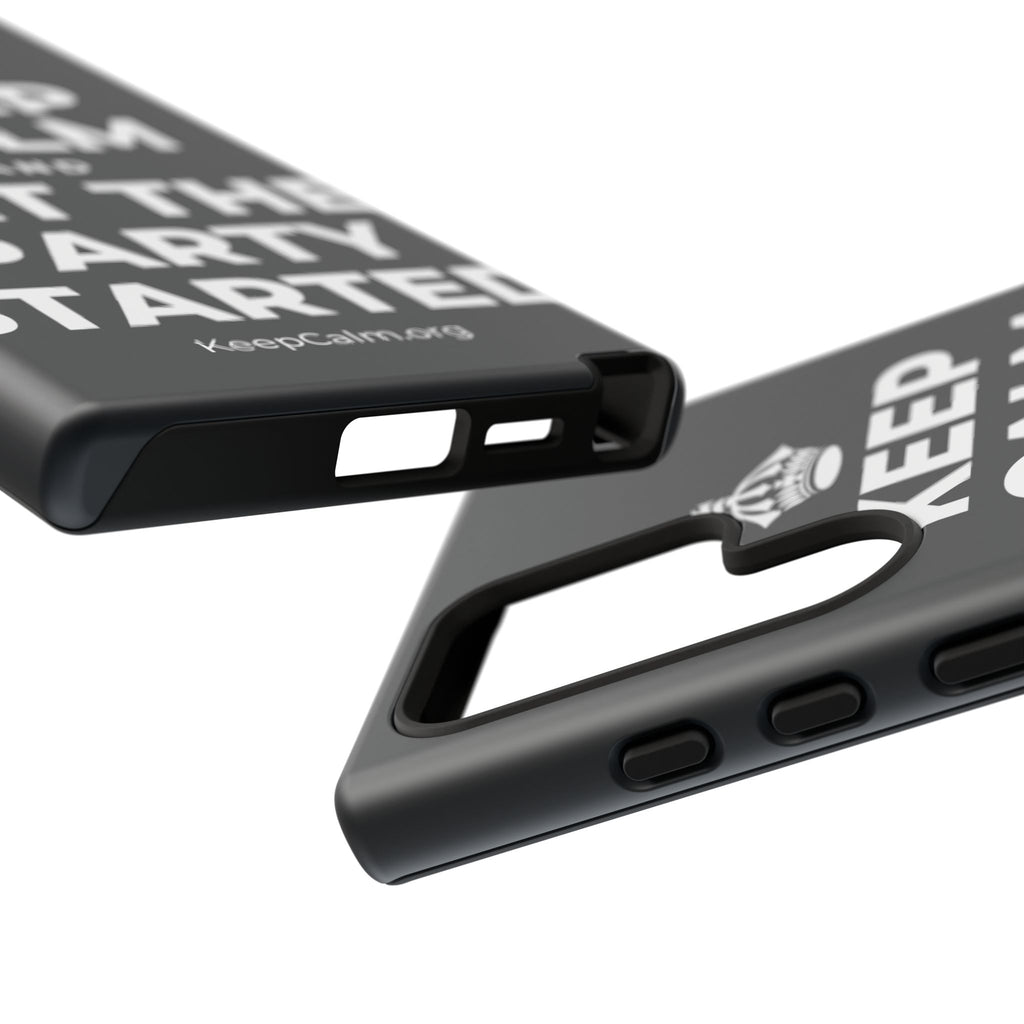 KEEP CALM AND GET THE PARTY STARTED Phone Case (Dark)