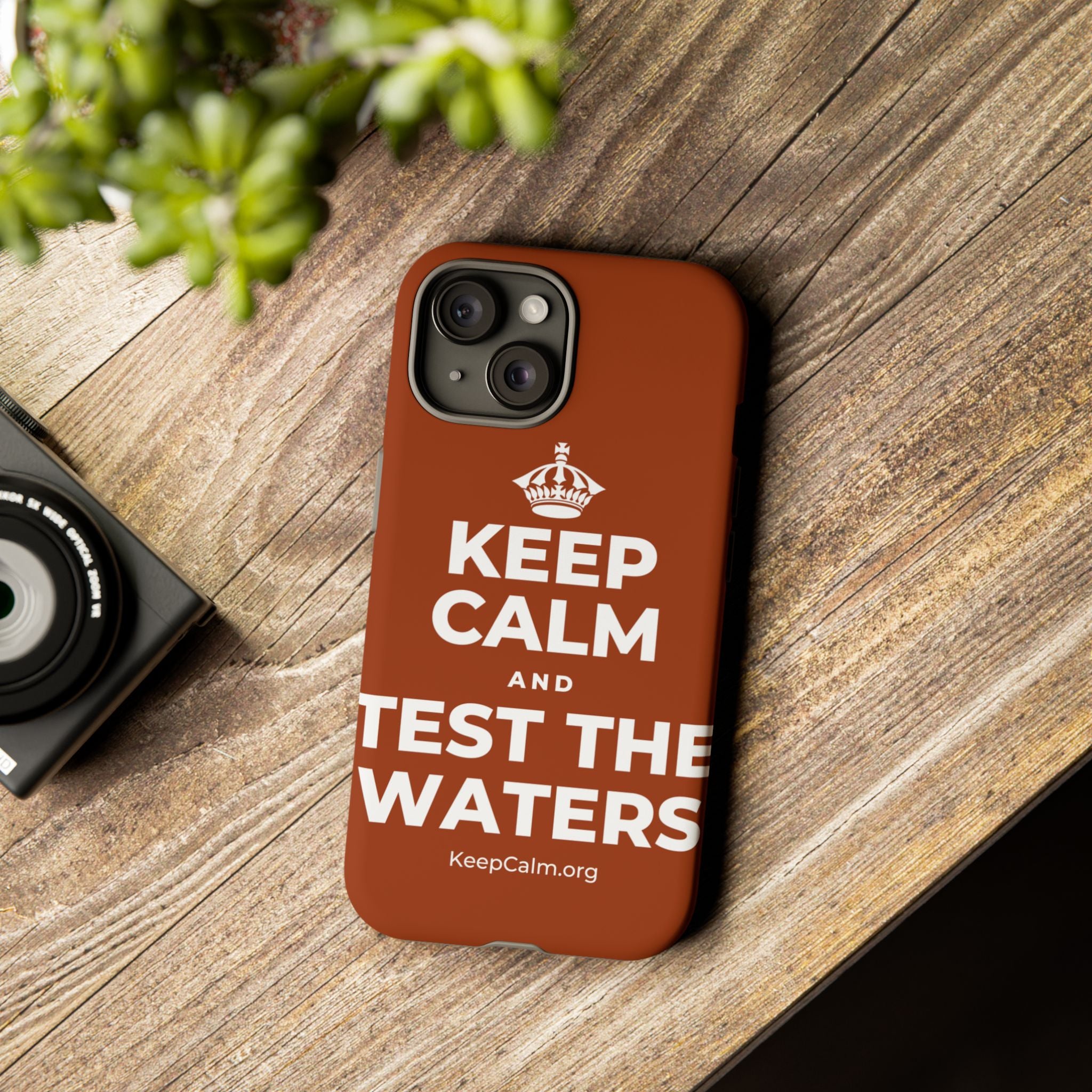KEEP CALM AND TEST THE WATERS Phone Case