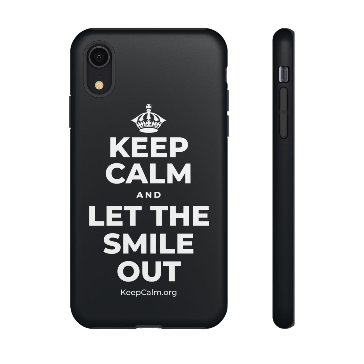 KEEP CALM AND LET THE SMILE OUT Phone Case (Dark)
